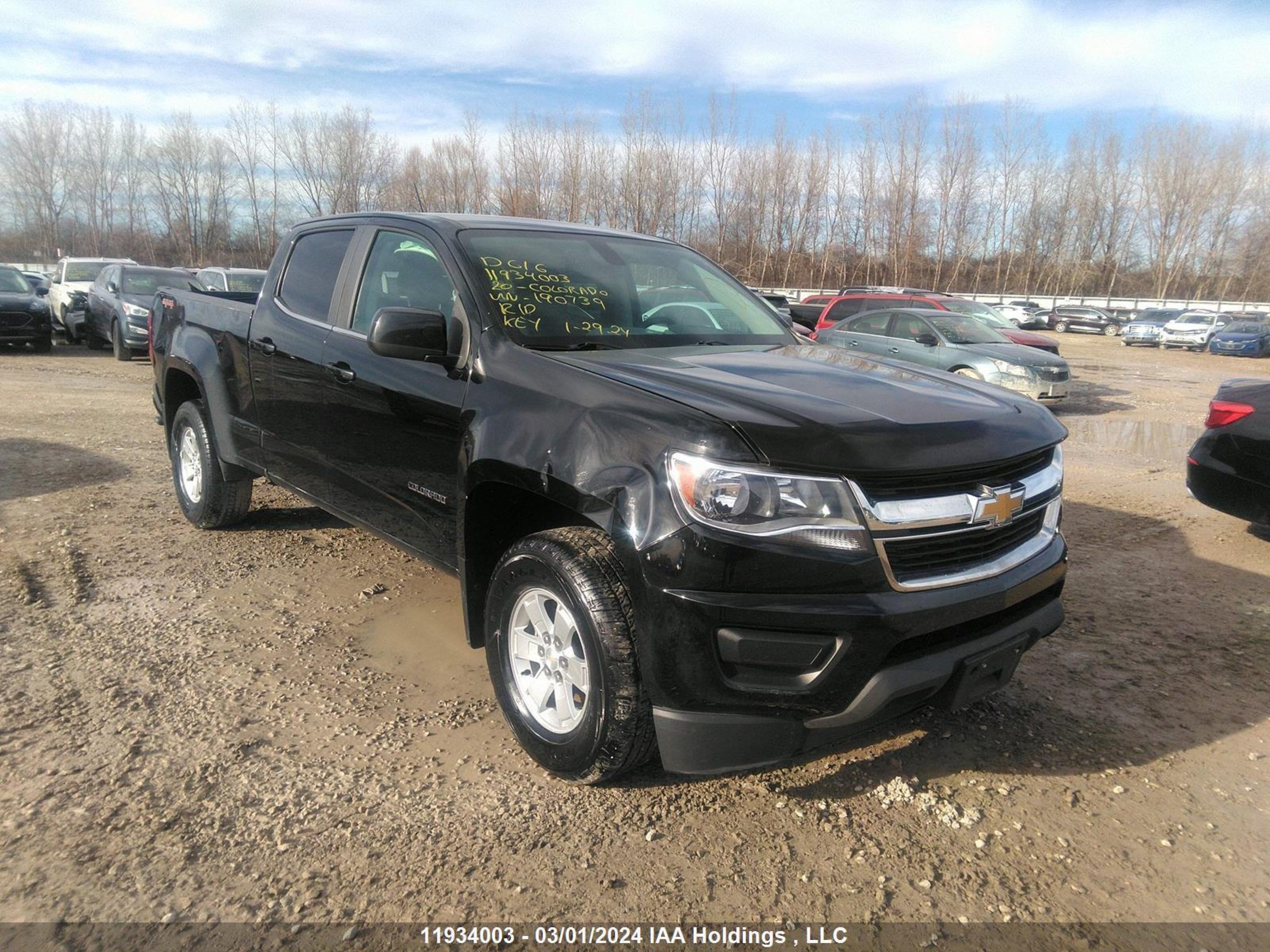 CHEVROLET COLORADO 2020 1gcgtben9l1190739