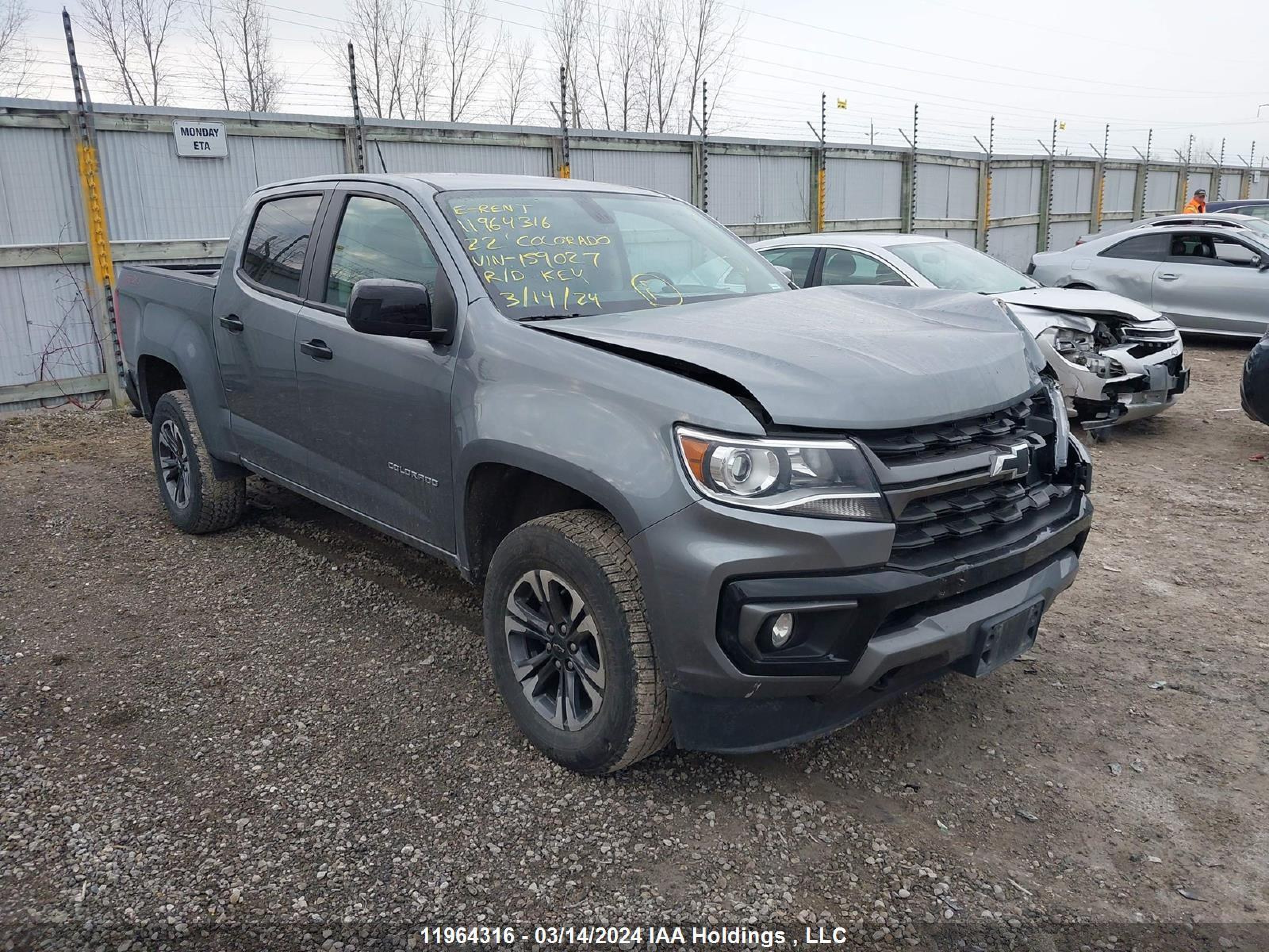 CHEVROLET COLORADO 2022 1gcgtden8n1159027