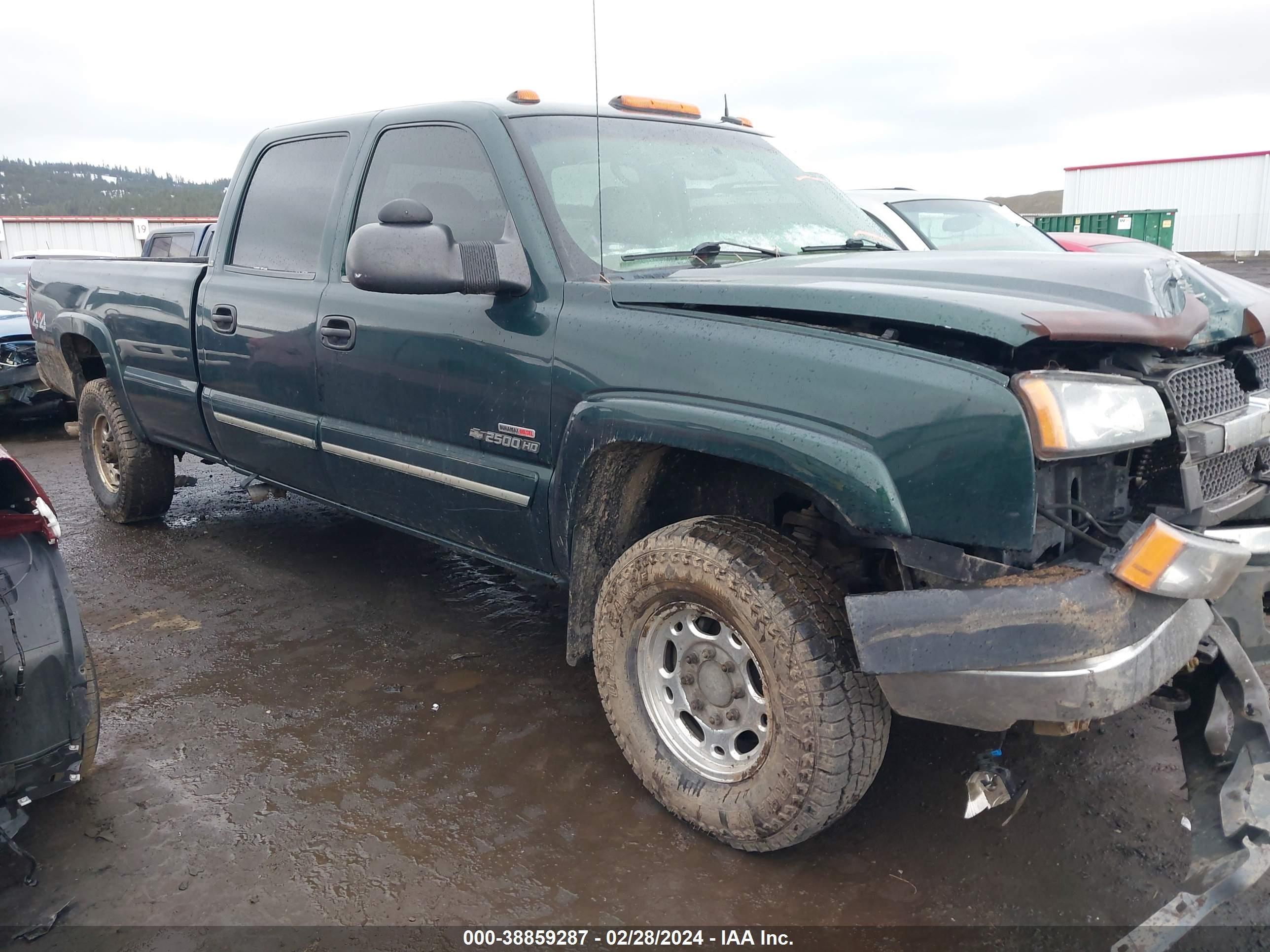 CHEVROLET SILVERADO 2003 1gchk23163f120612