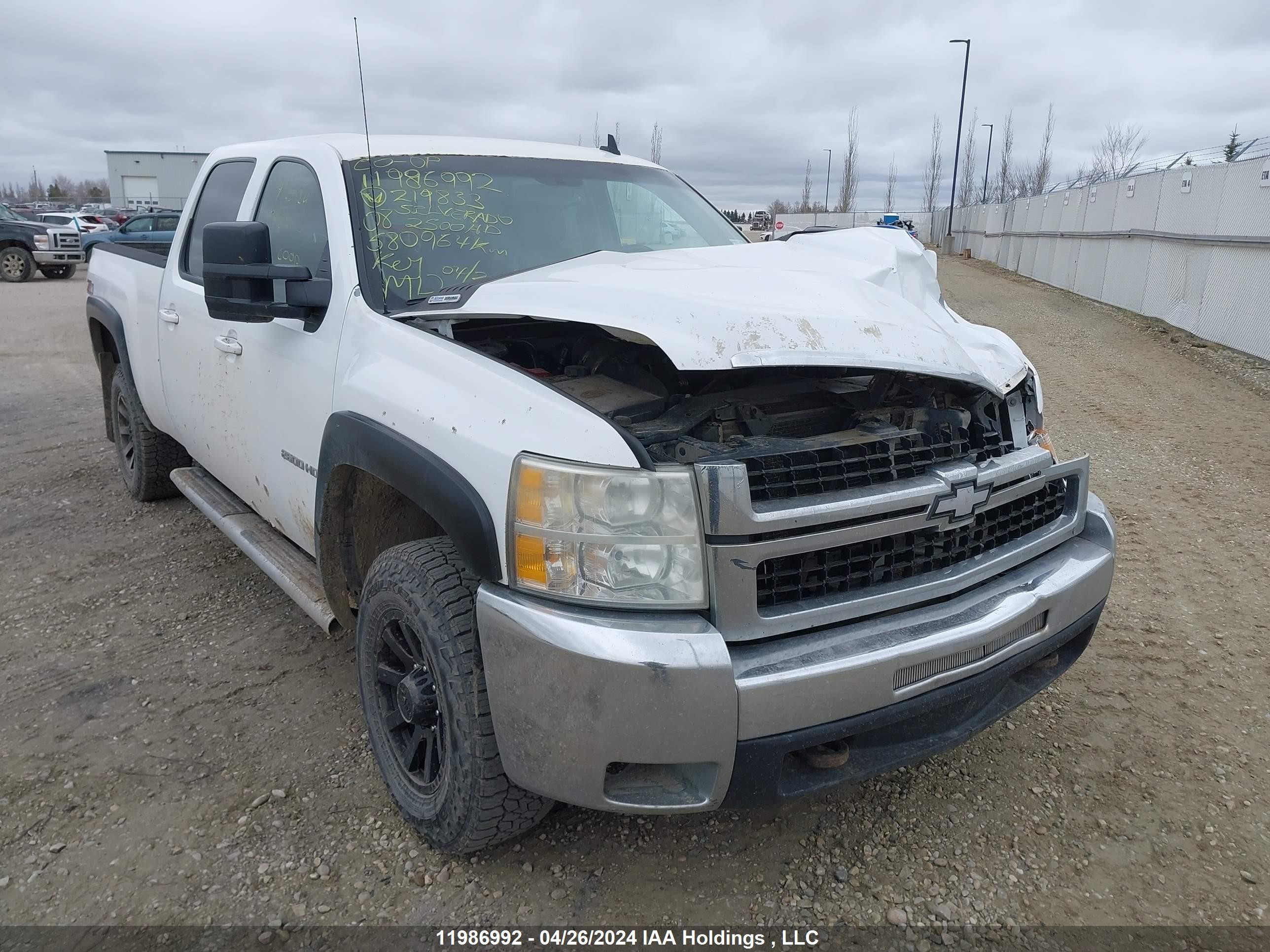 CHEVROLET SILVERADO 2008 1gchk23698f219833