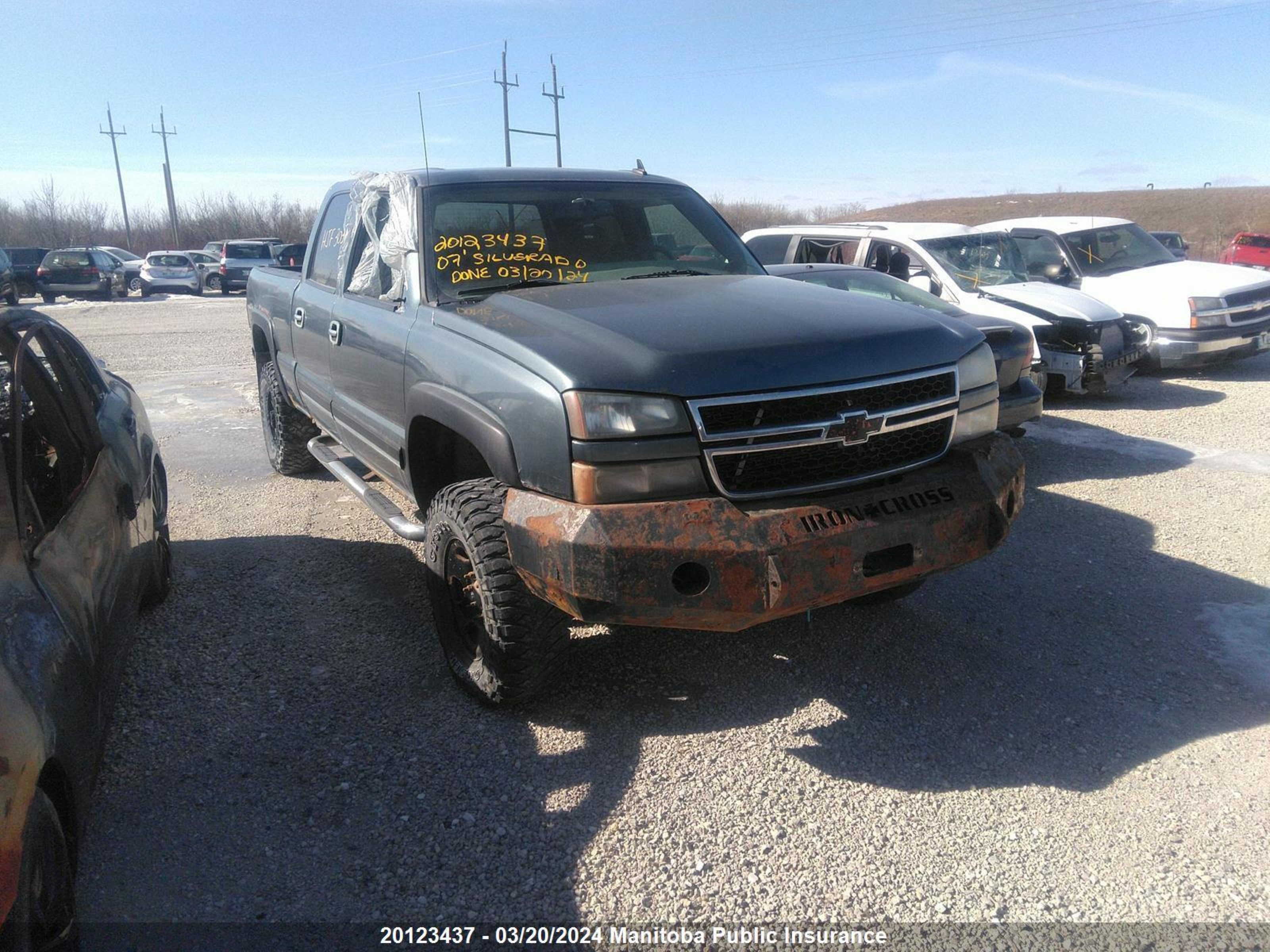 CHEVROLET NULL 2007 1gchk23d17f133493