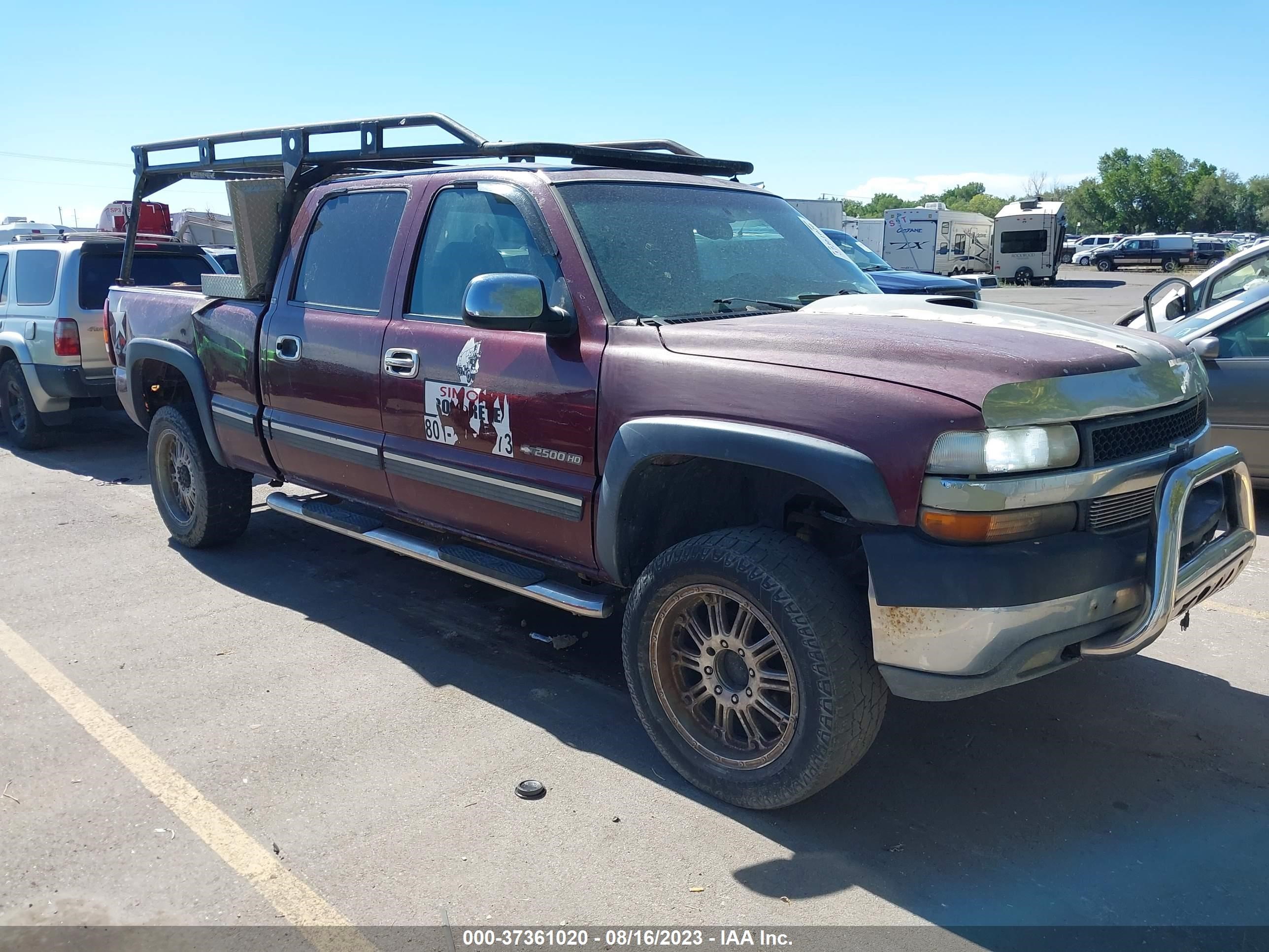 CHEVROLET SILVERADO 2002 1gchk23g52f142426