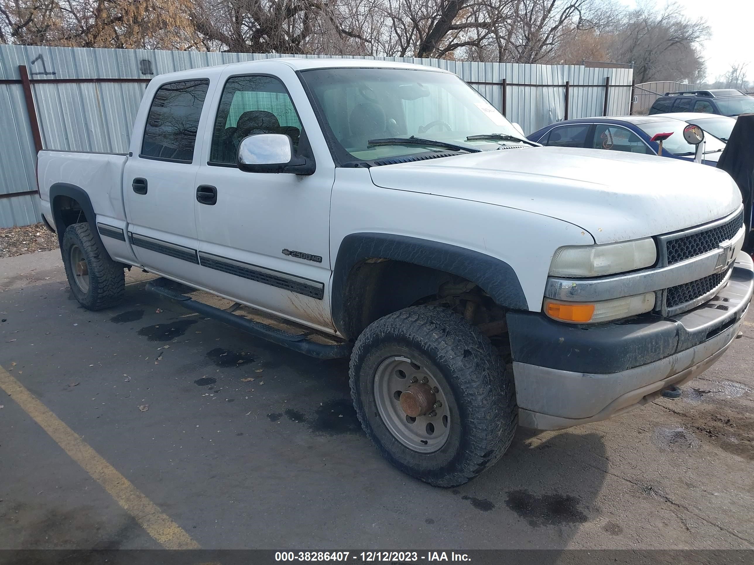 CHEVROLET SILVERADO 2001 1gchk23u21f162878