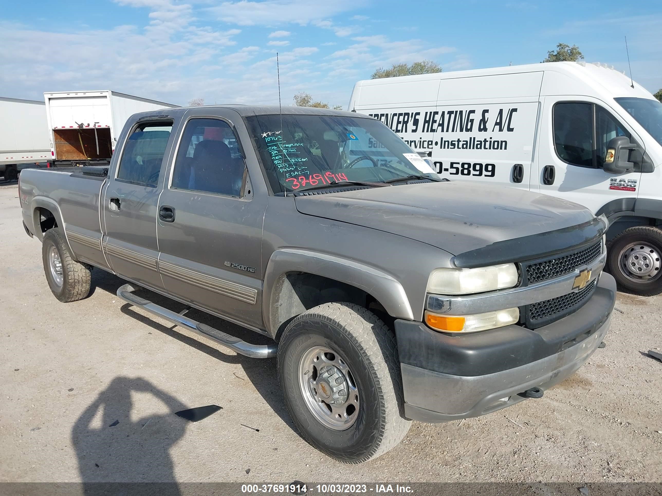 CHEVROLET SILVERADO 2001 1gchk23u21f185433