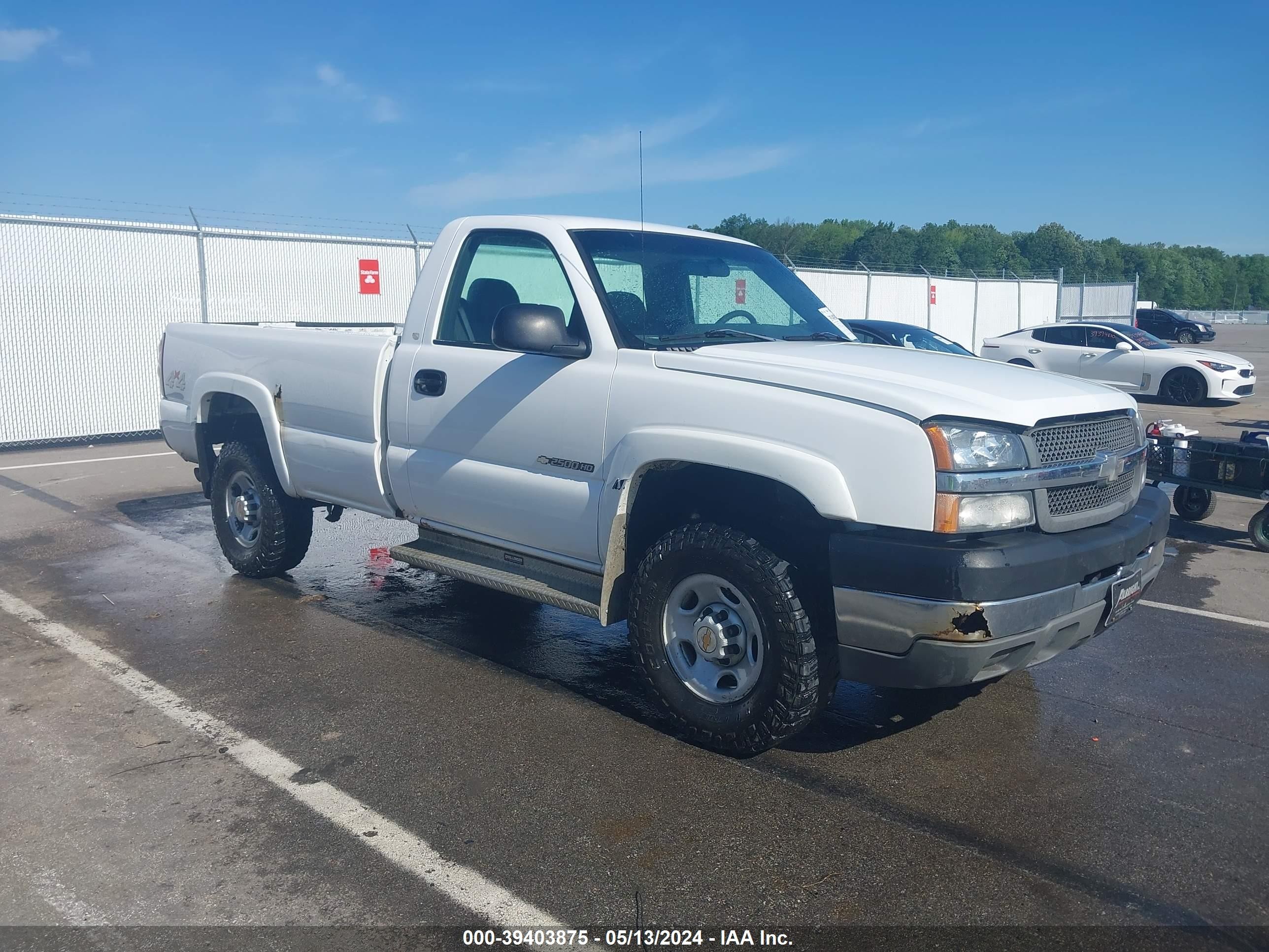 CHEVROLET SILVERADO 2003 1gchk24u23z175288