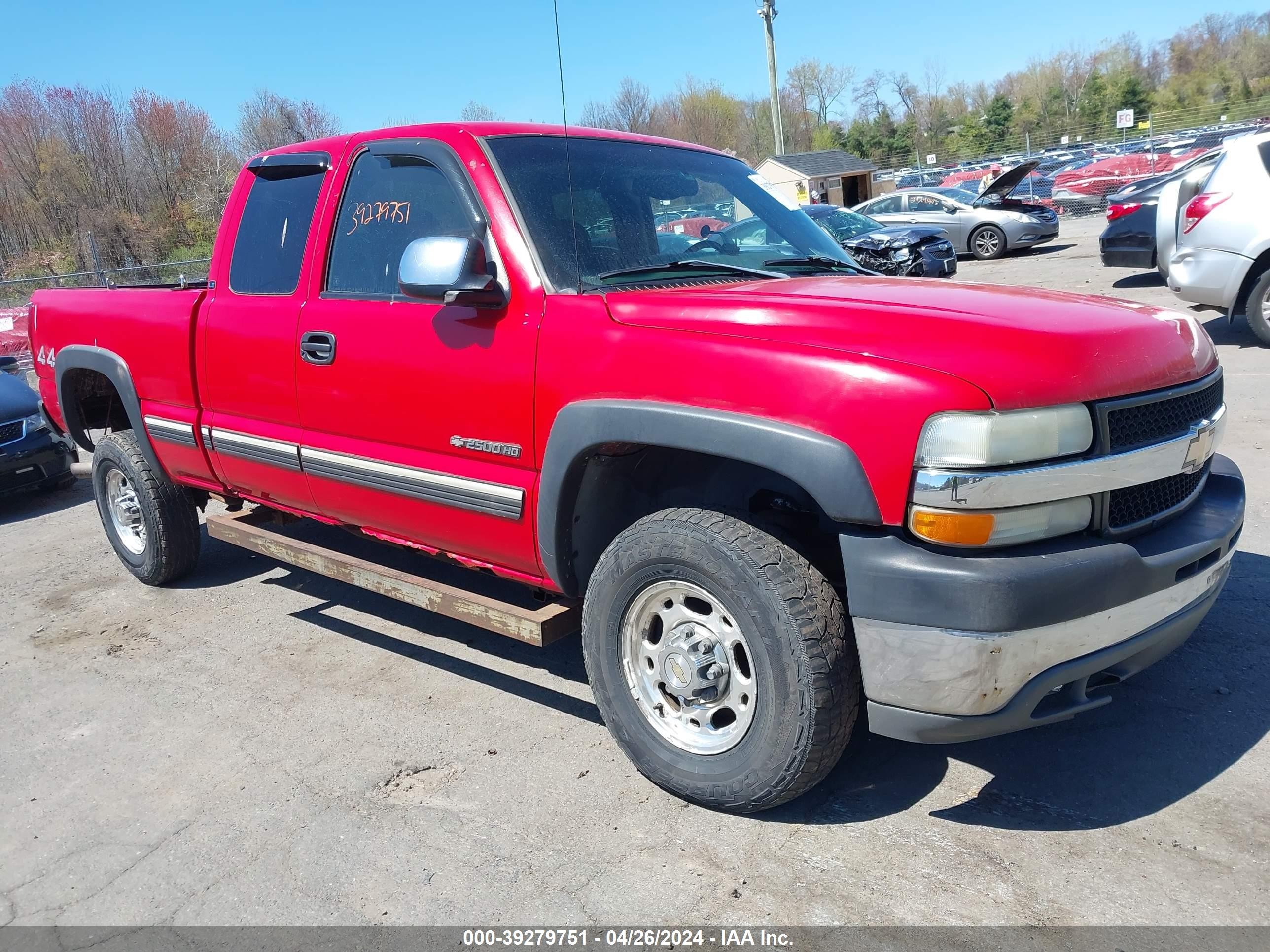 CHEVROLET SILVERADO 2002 1gchk29u52e226068