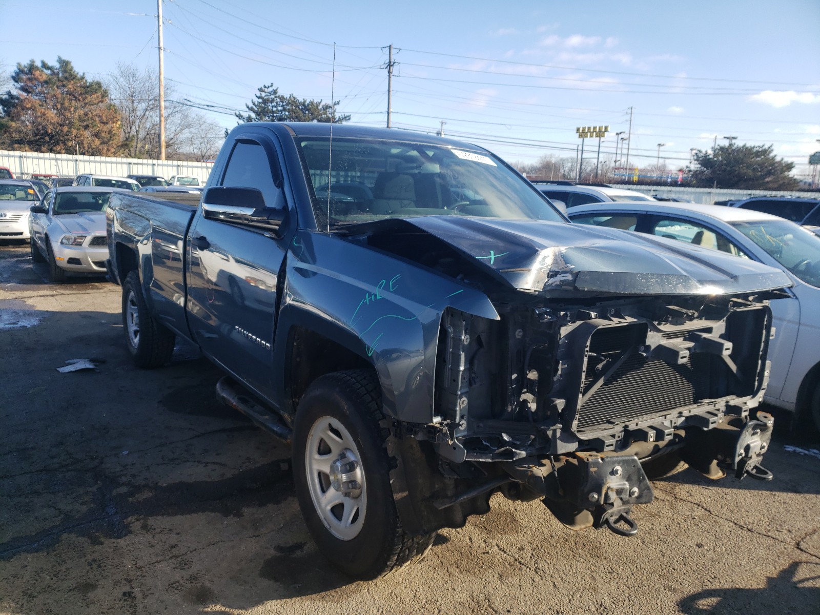 CHEVROLET SILVERADO 2014 1gcnkpeh9ez153860