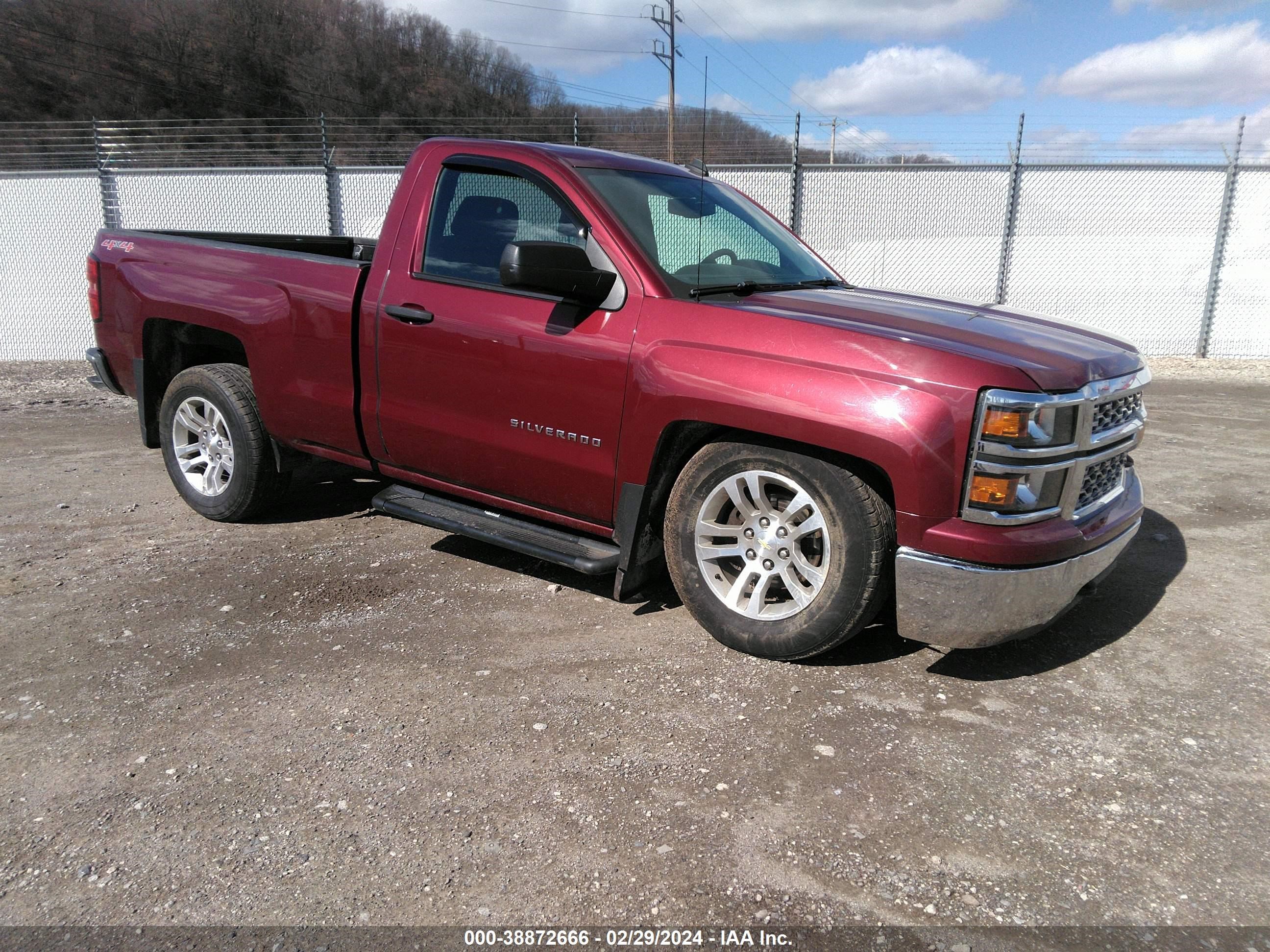 CHEVROLET SILVERADO 2014 1gcnkrecxez129437