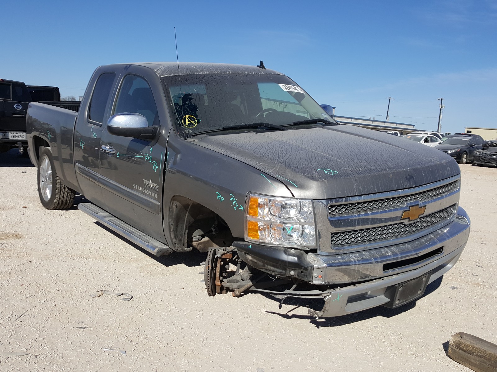 CHEVROLET SILVERADO 2013 1gcrcse04dz355984