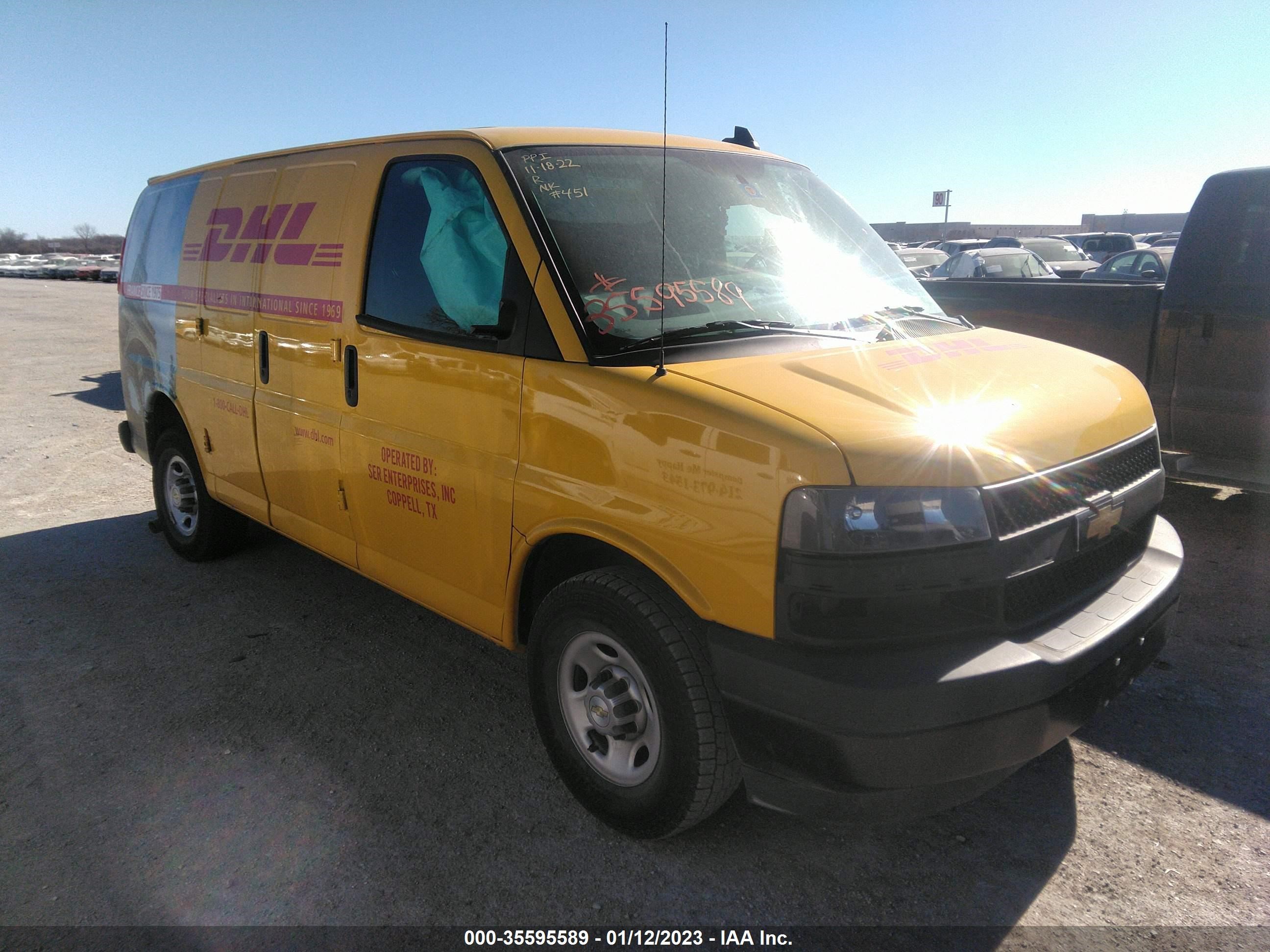 CHEVROLET EXPRESS 2020 1gcwgafpxl1252529