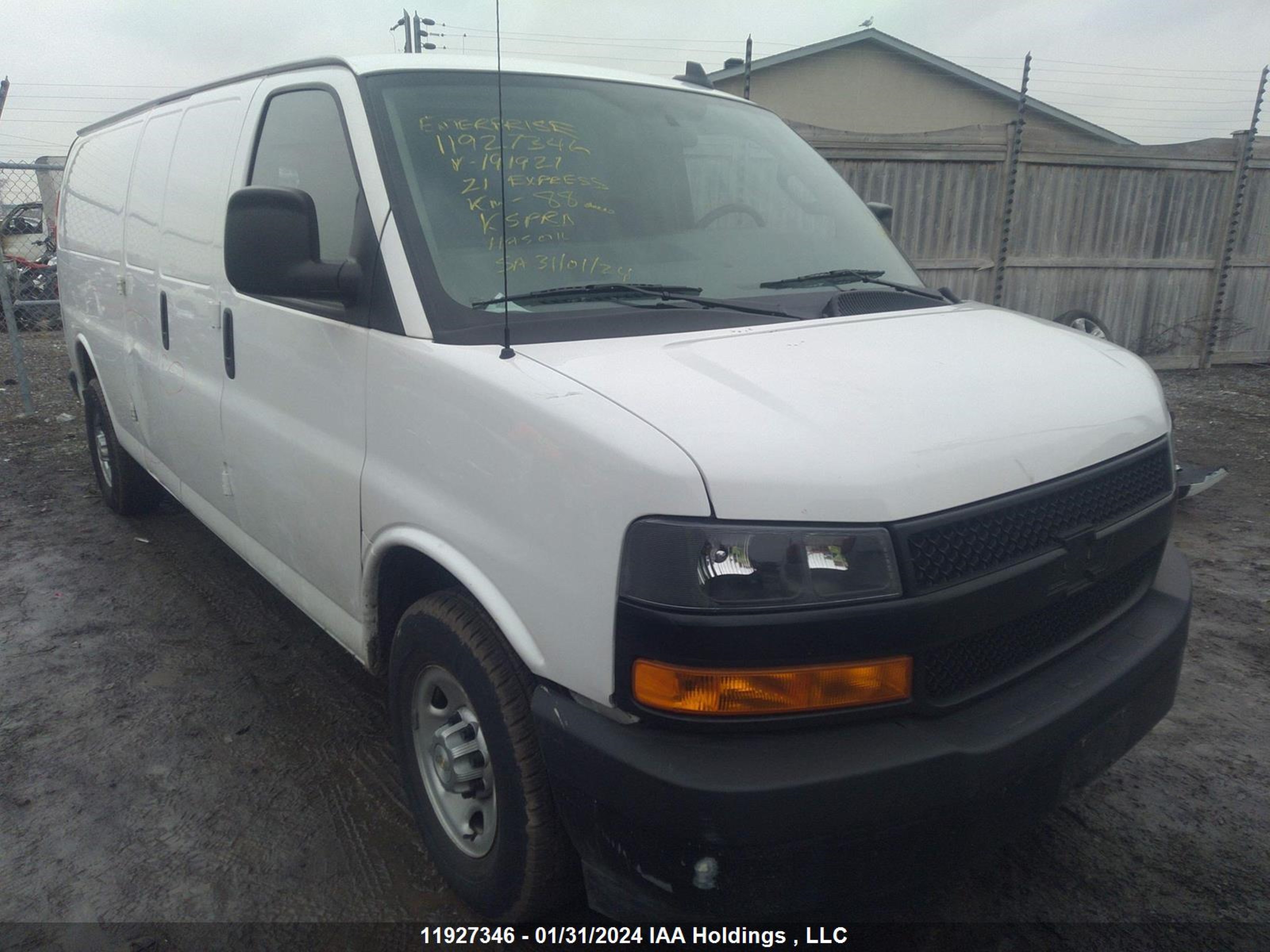 CHEVROLET EXPRESS 2021 1gcwgbfp1m1191921