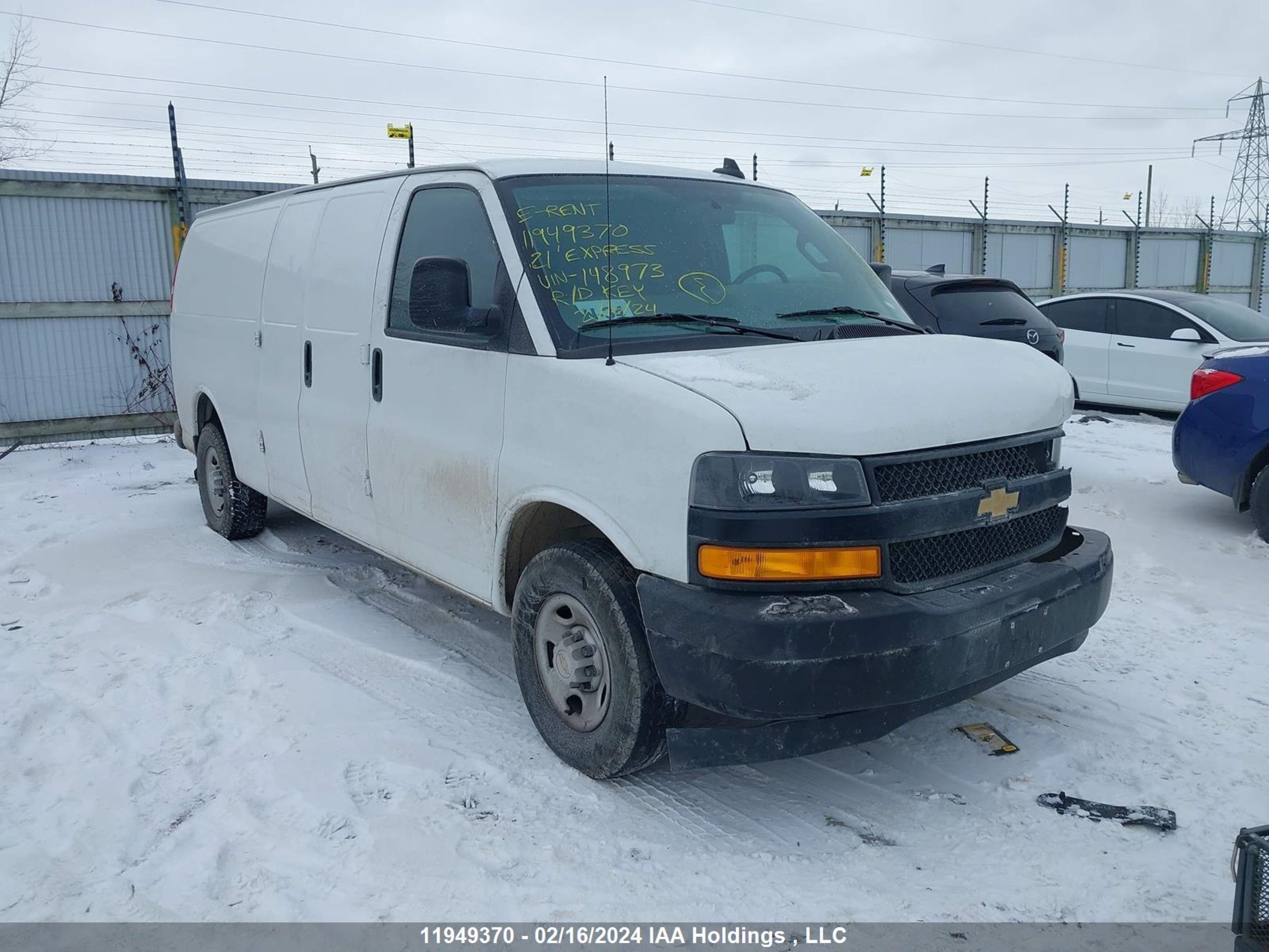 CHEVROLET EXPRESS 2021 1gcwgbfp3m1148973