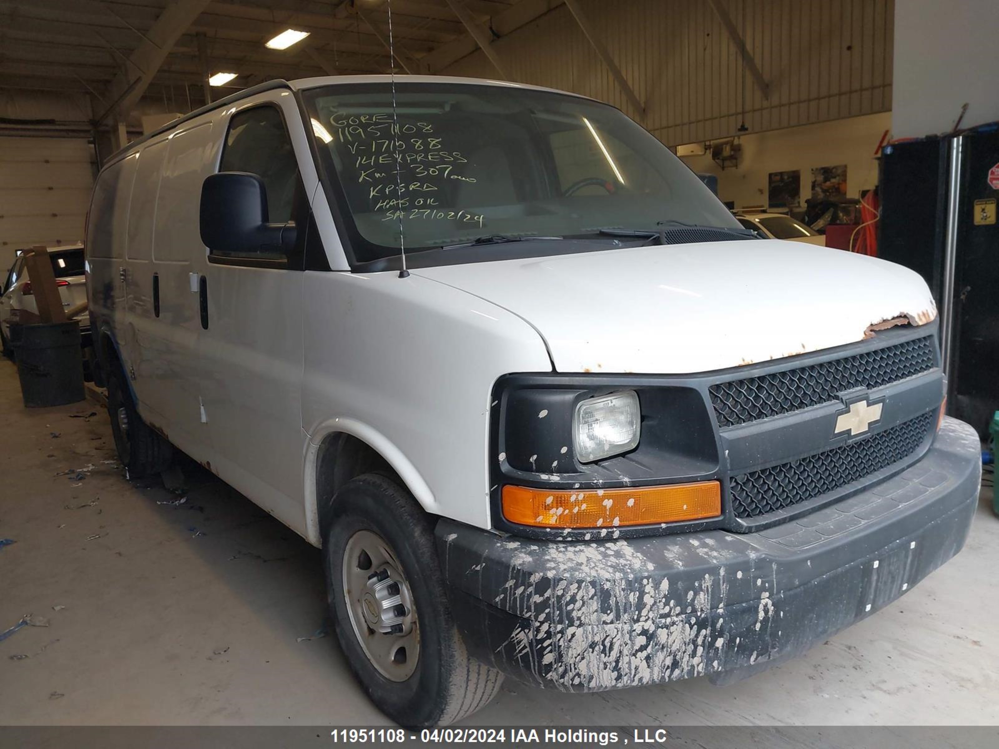 CHEVROLET EXPRESS 2014 1gcwgfba4e1171088