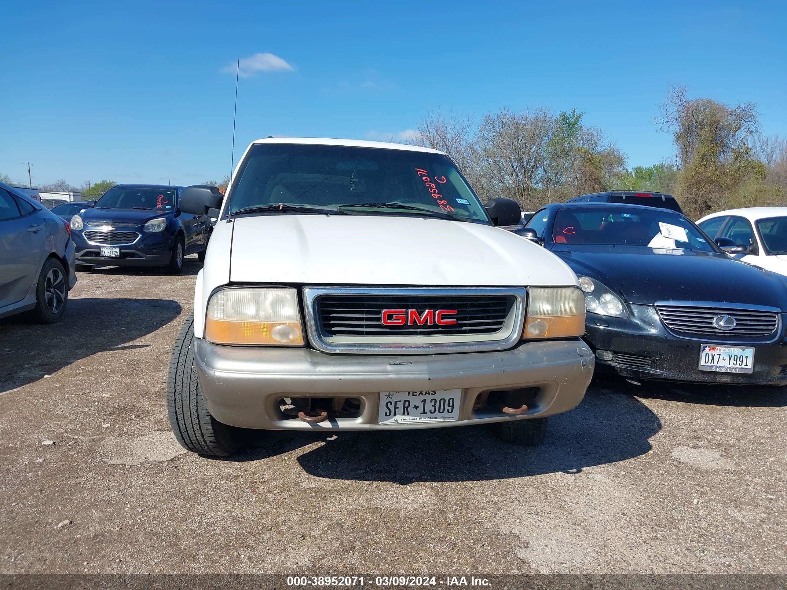 GMC JIMMY 2001 1gkdt13wx12221582