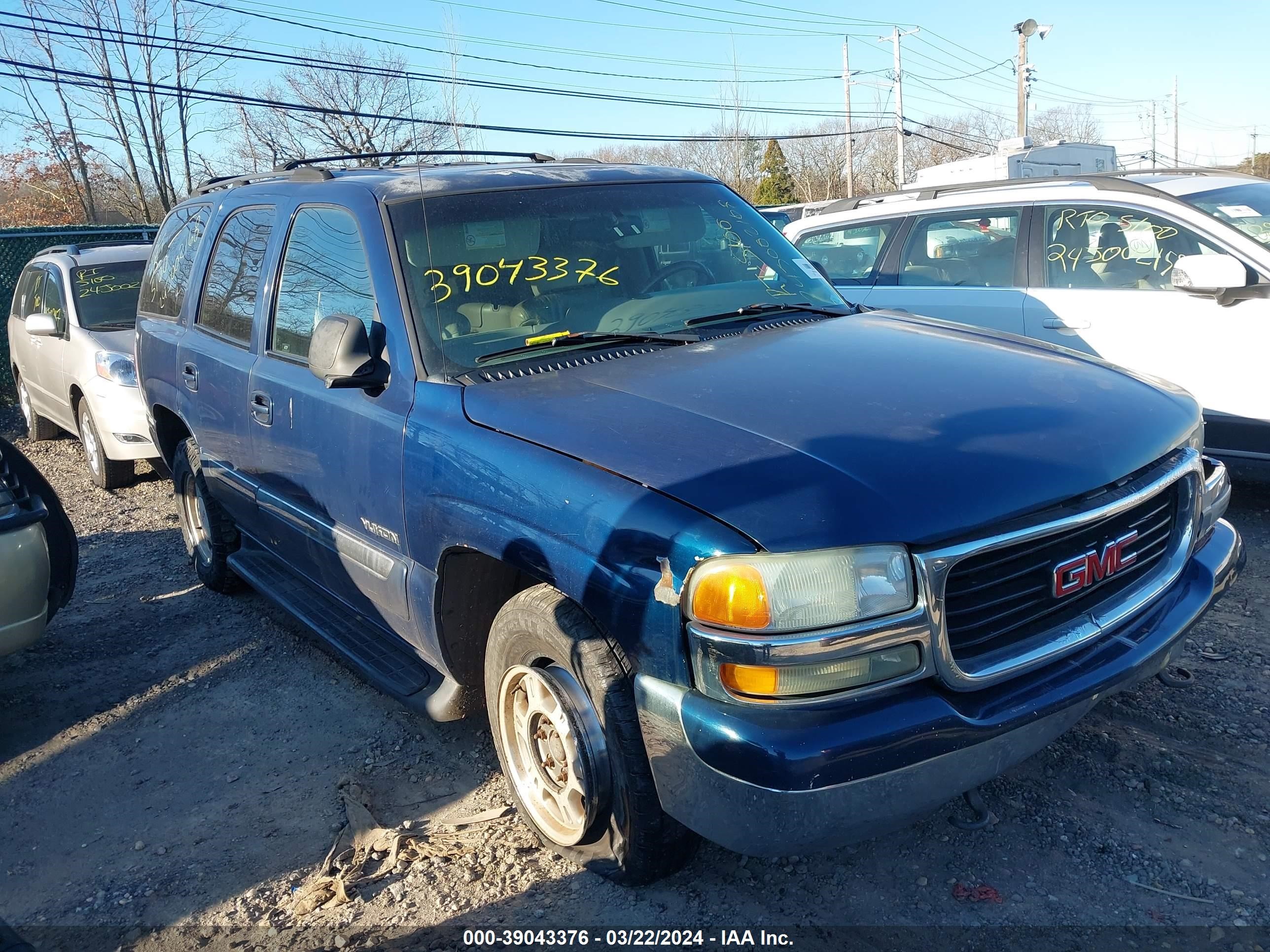 GMC YUKON 2001 1gkek13t31j192557