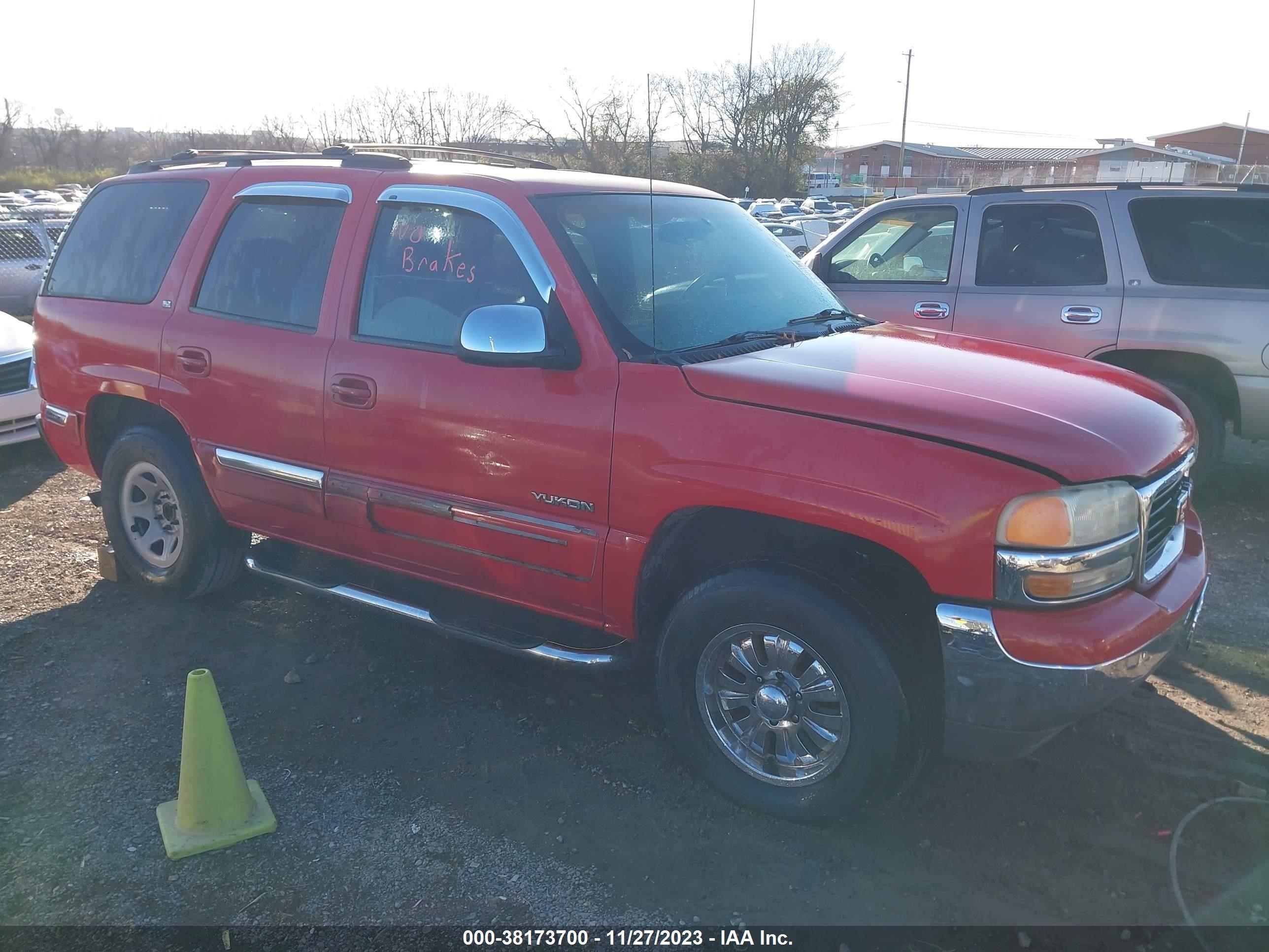 GMC YUKON 2001 1gkek13t41j115258