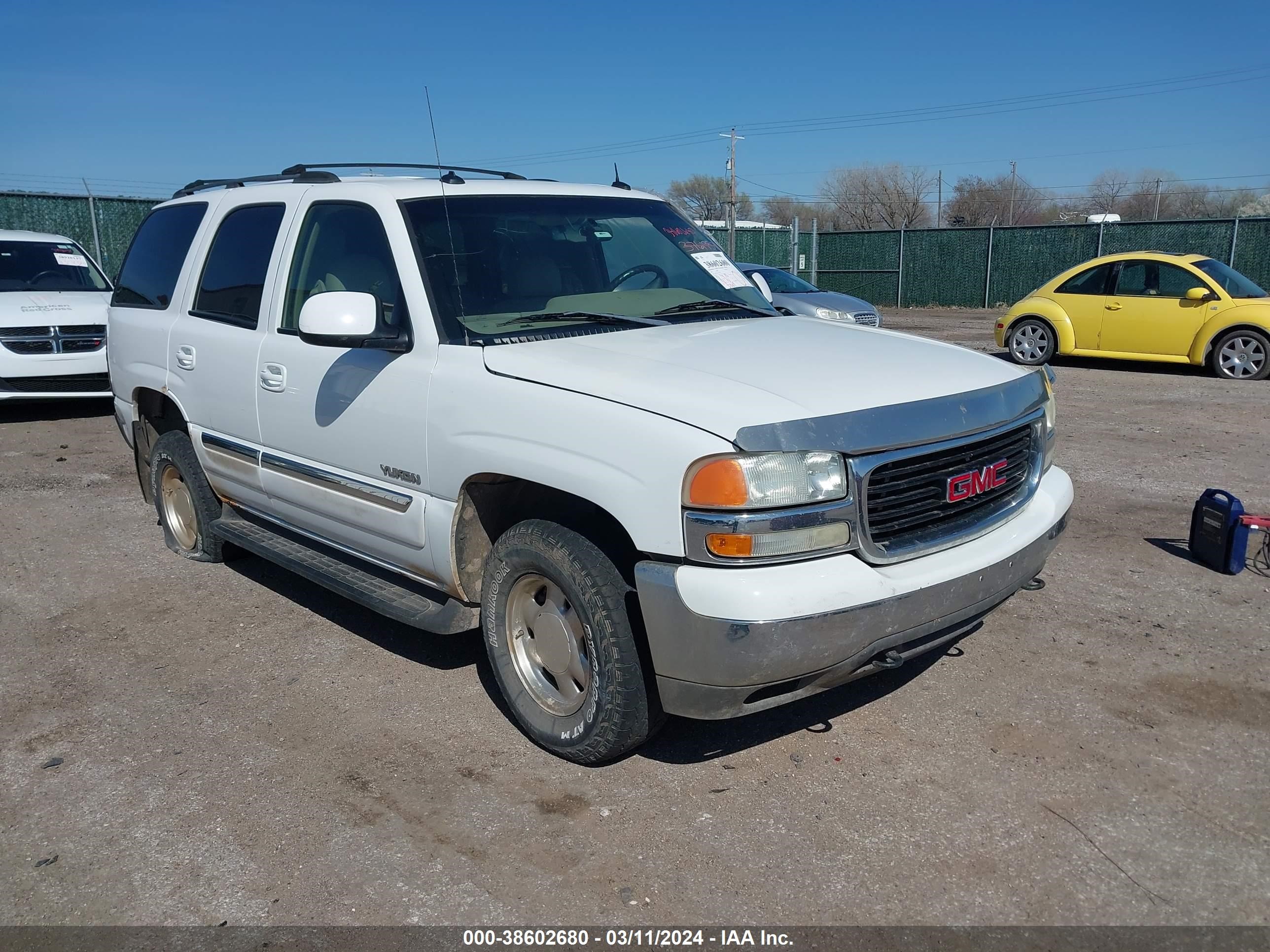 GMC YUKON 2003 1gkek13z63j163335