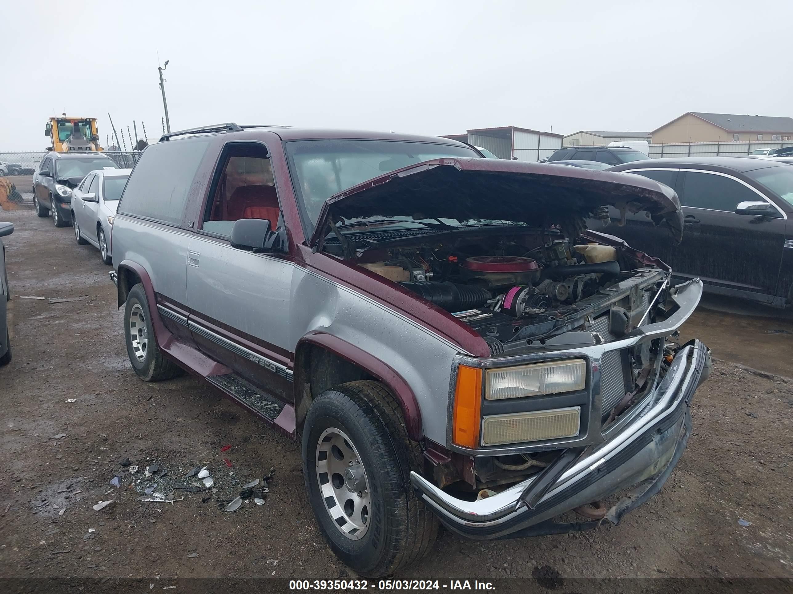 GMC YUKON 1992 1gkek18k2nj704556