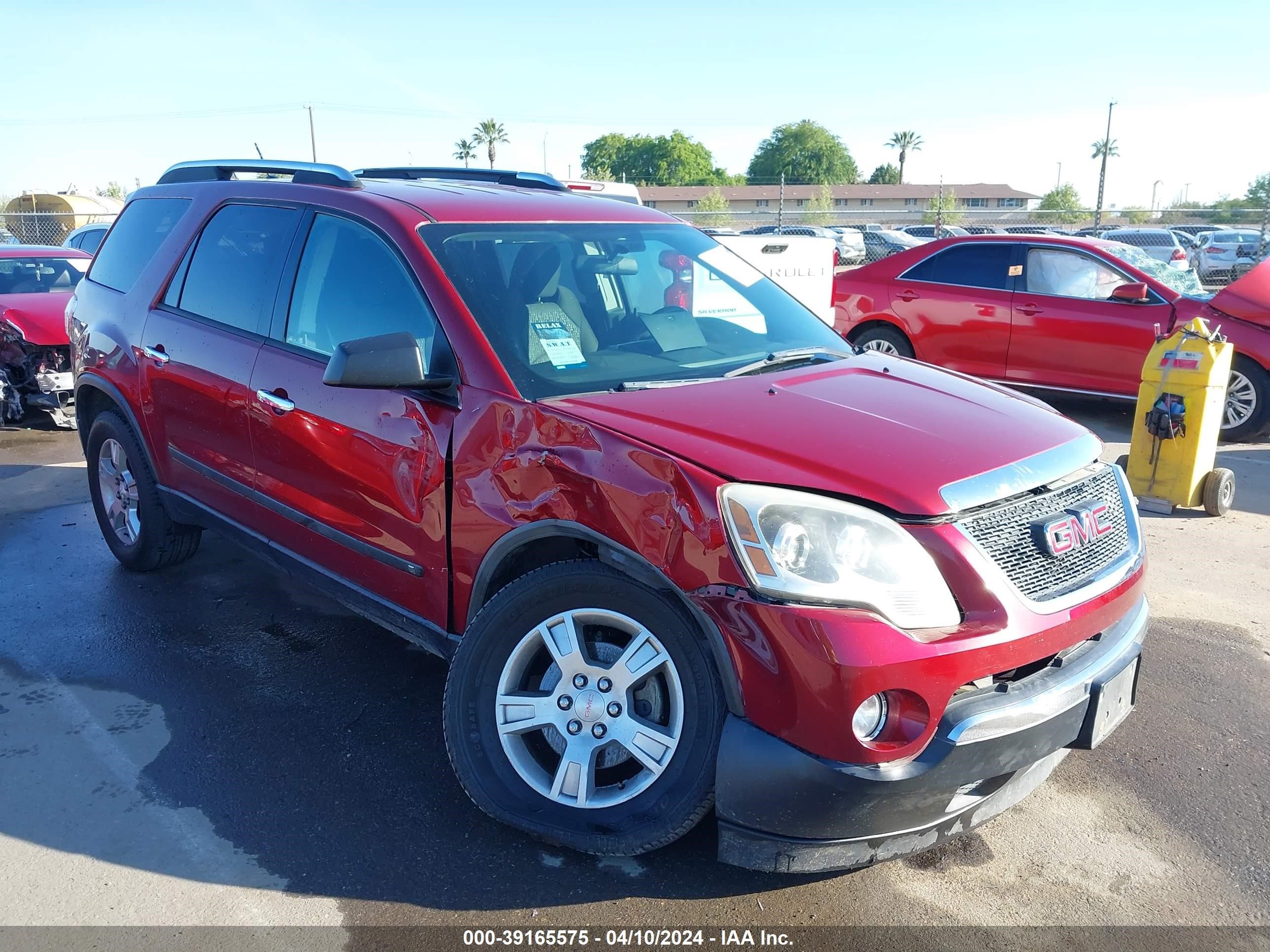 GMC ACADIA 2009 1gker13d89j110256