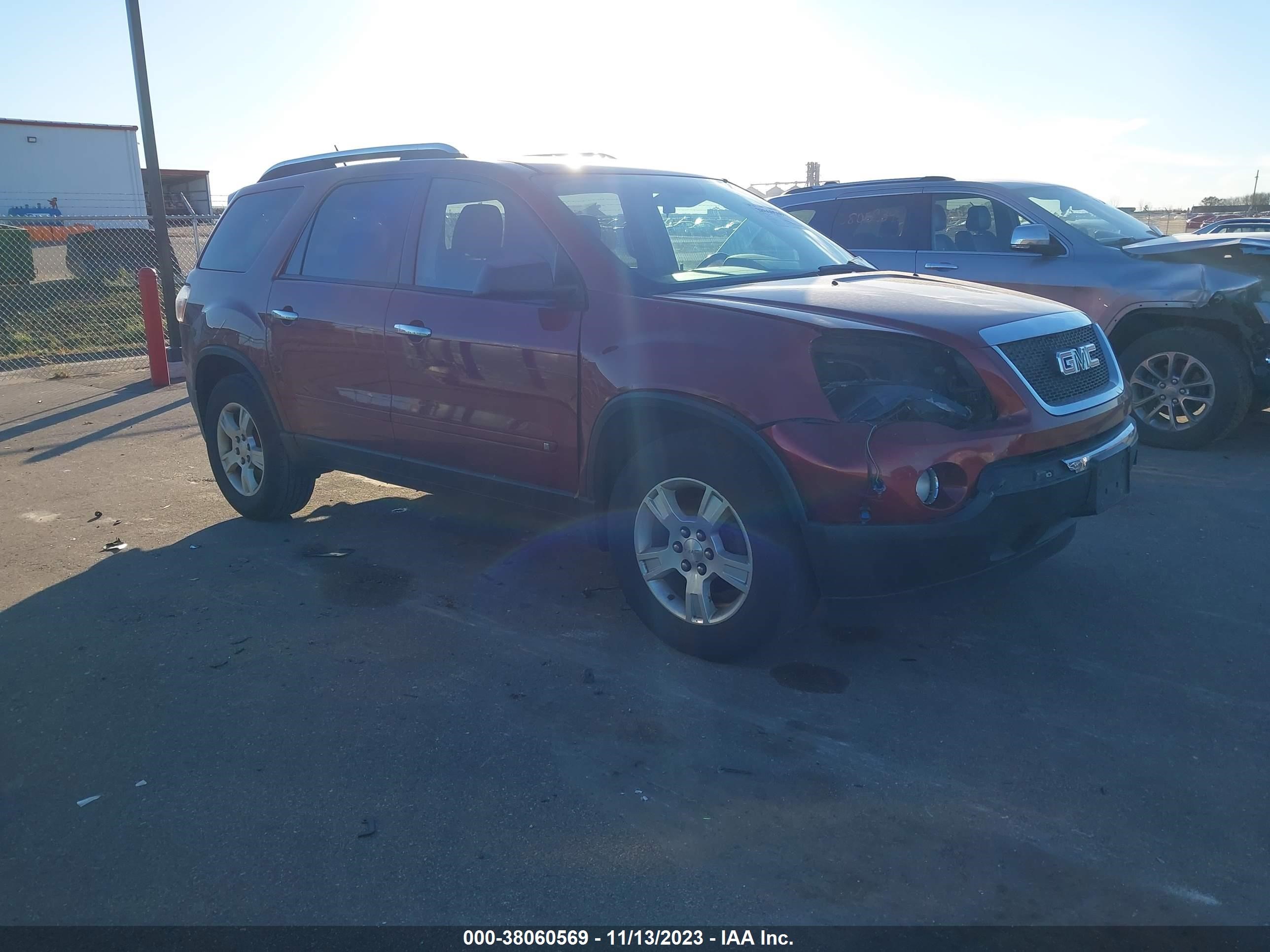 GMC ACADIA 2009 1gker13dx9j103471