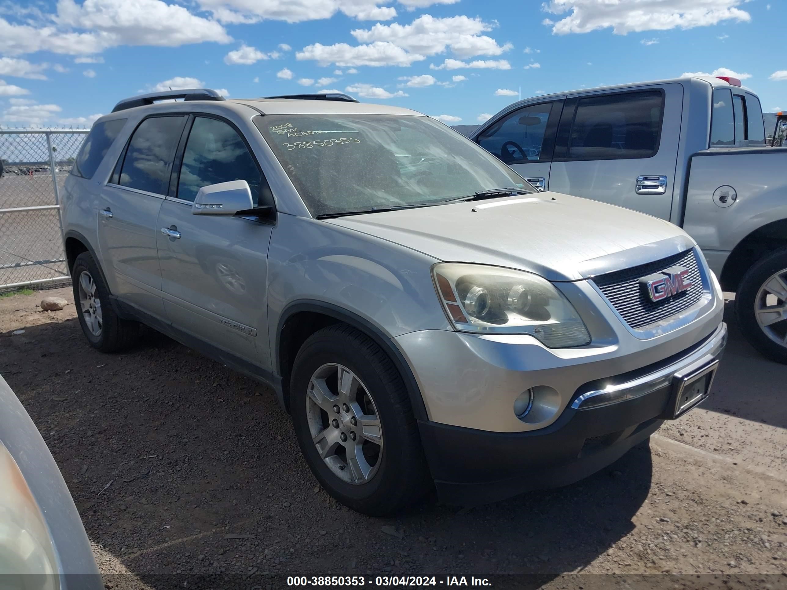 GMC ACADIA 2008 1gker23748j226312