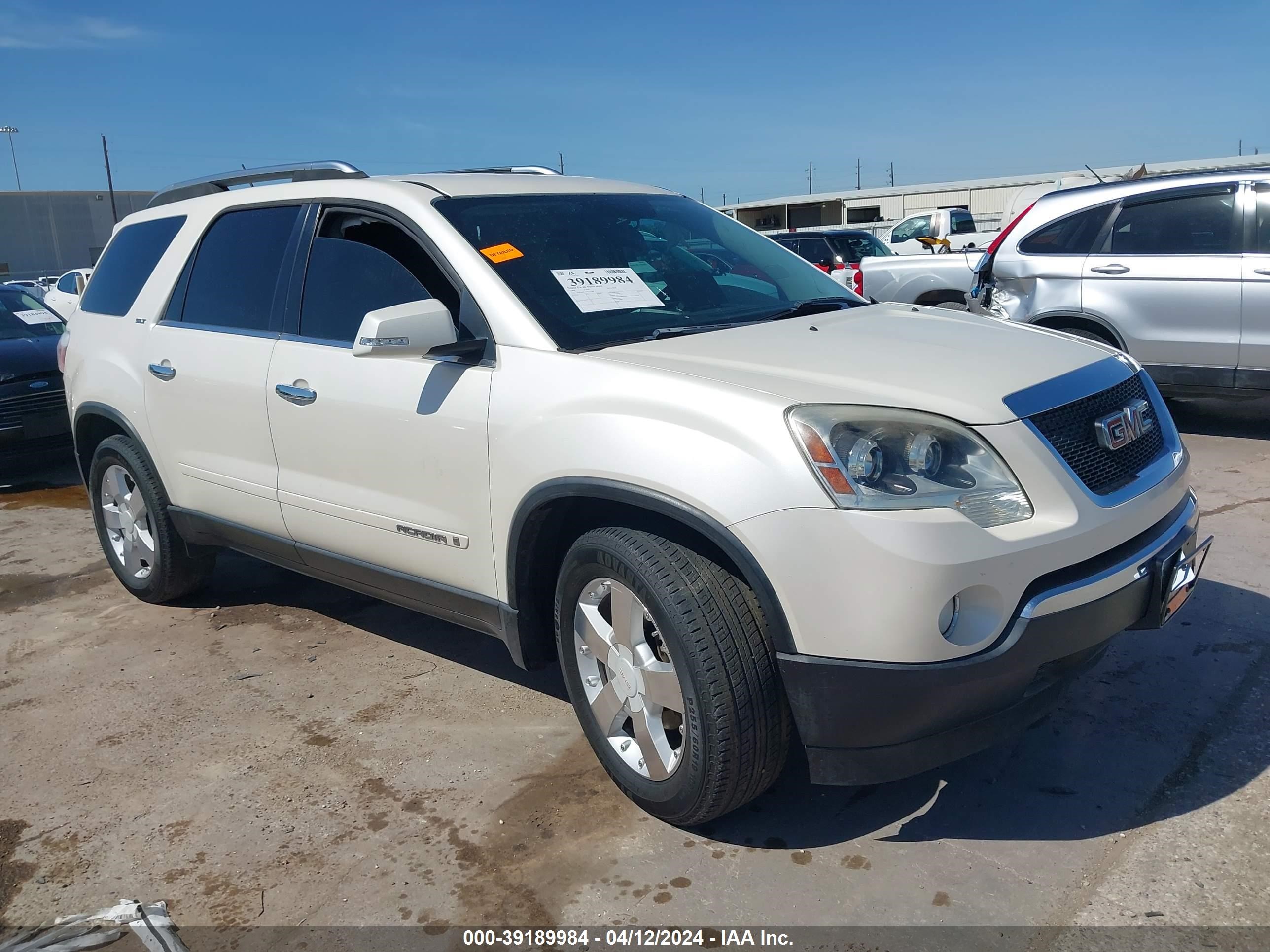 GMC ACADIA 2008 1gker33748j127348