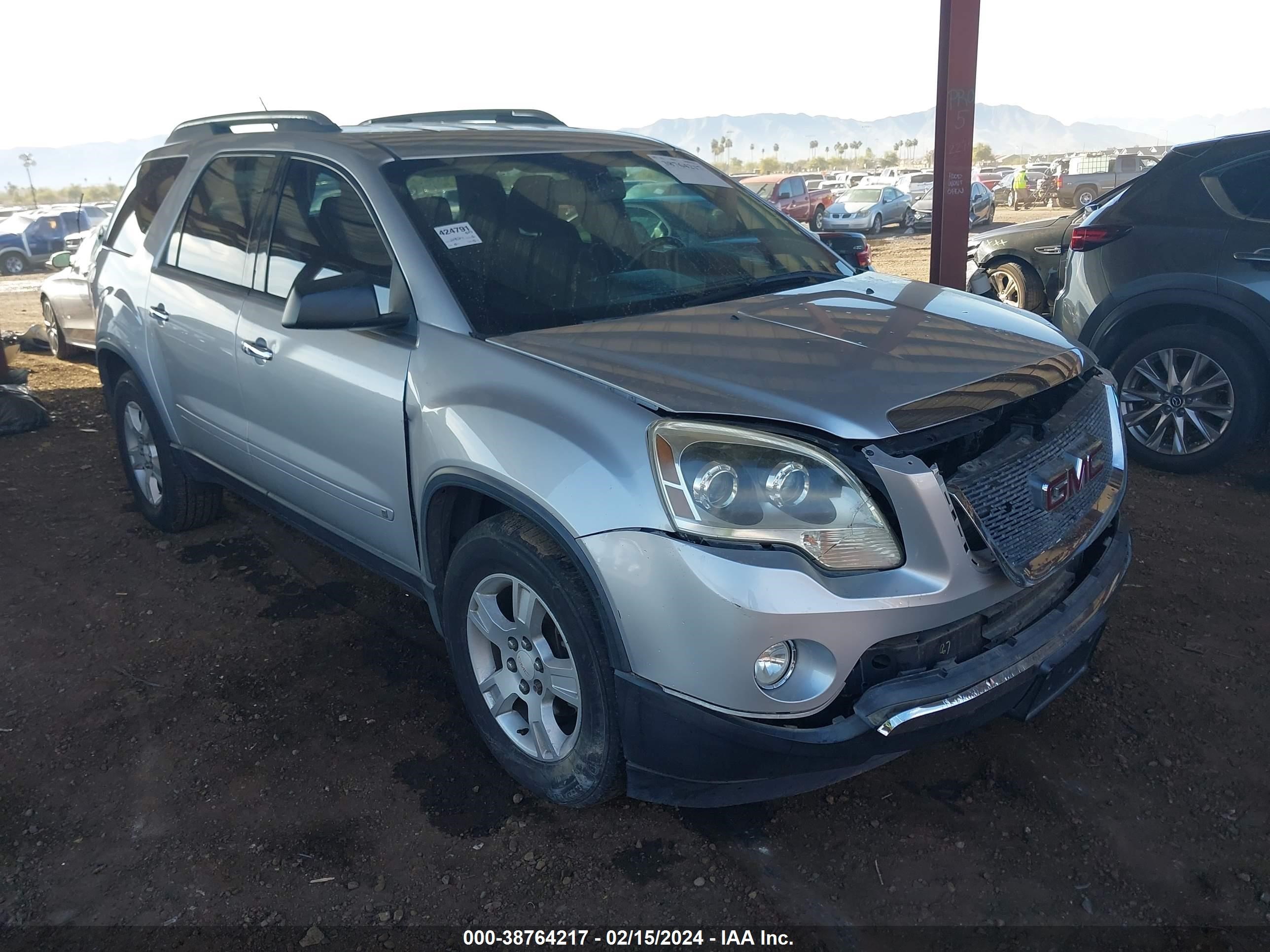 GMC ACADIA 2009 1gkev13d19j189250