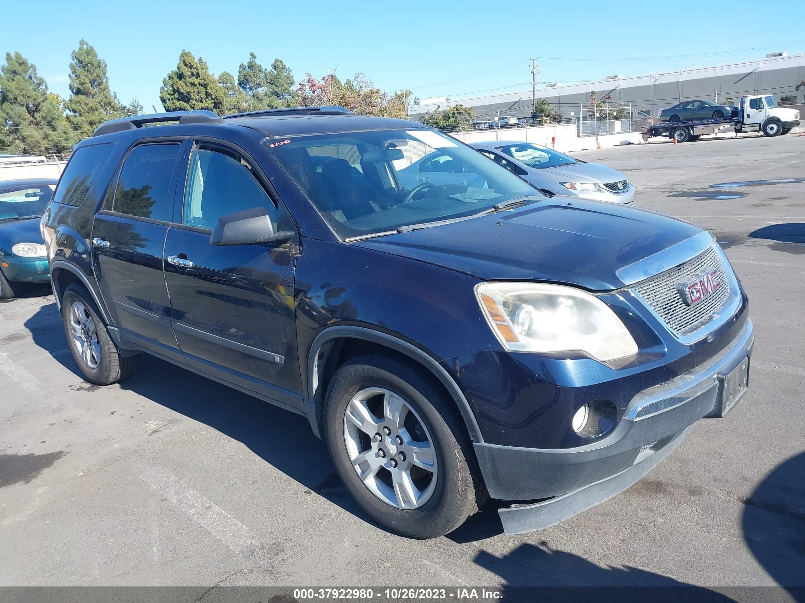 GMC ACADIA 2009 1gkev13d99j110147