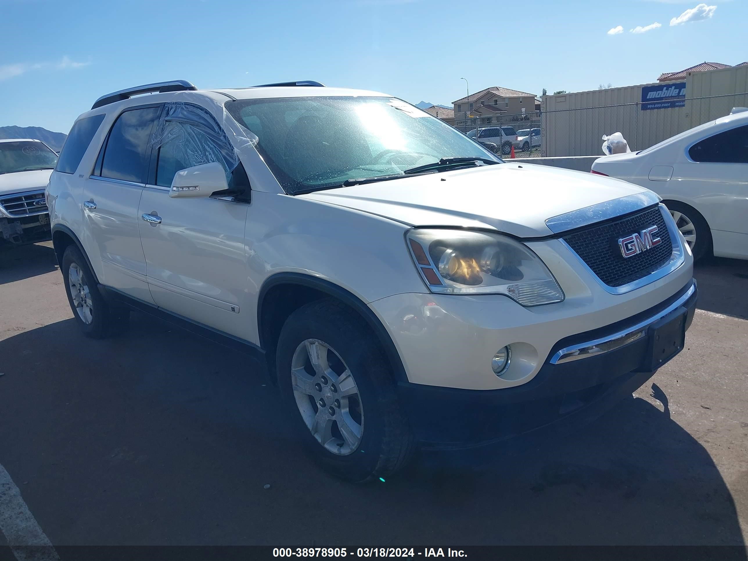 GMC ACADIA 2009 1gkev23d19j155282