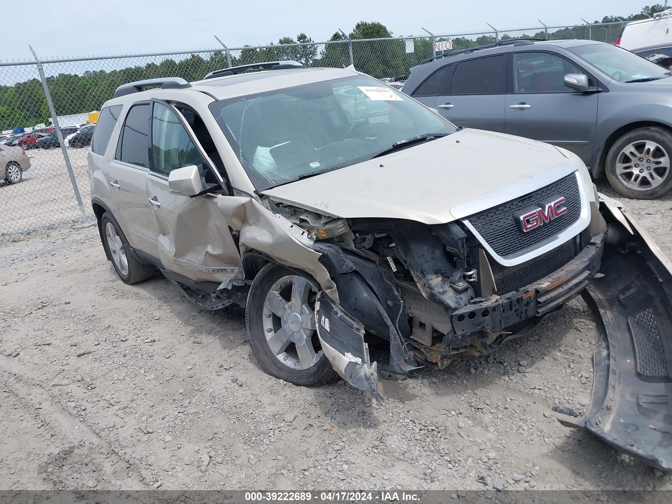 GMC ACADIA 2007 1gkev33777j140749