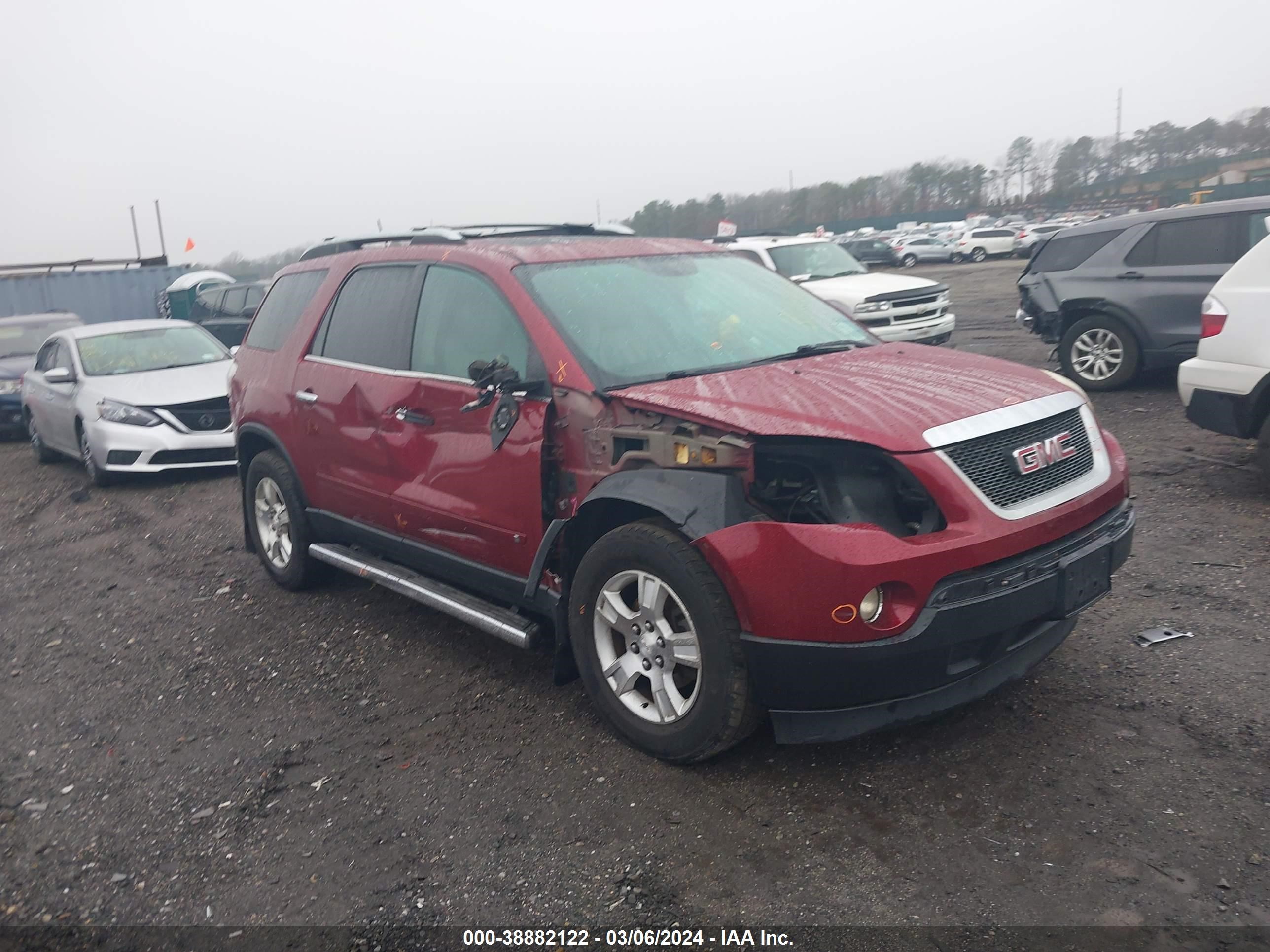 GMC ACADIA 2009 1gkev33d29j124872