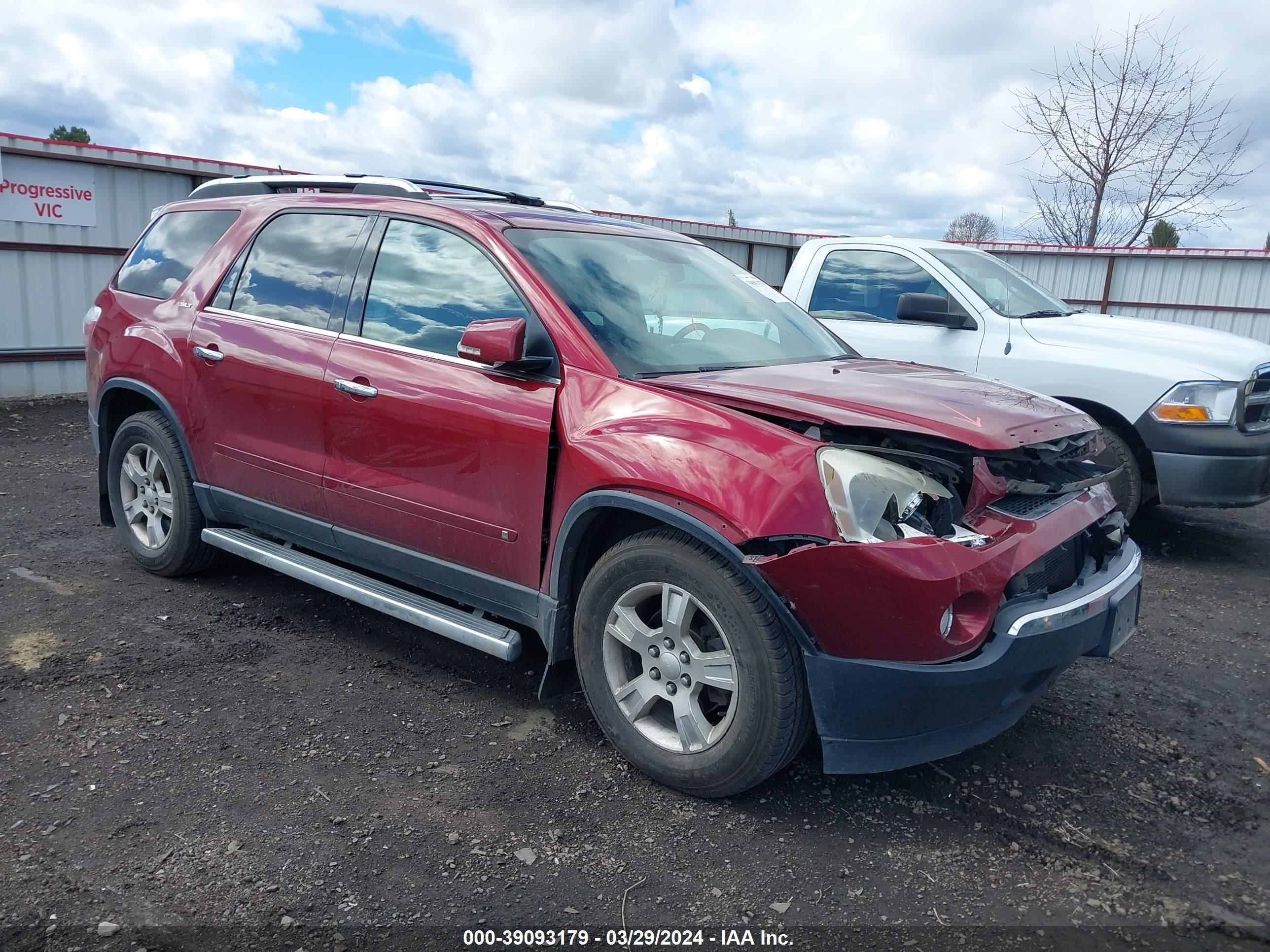 GMC ACADIA 2009 1gkev33d99j122598