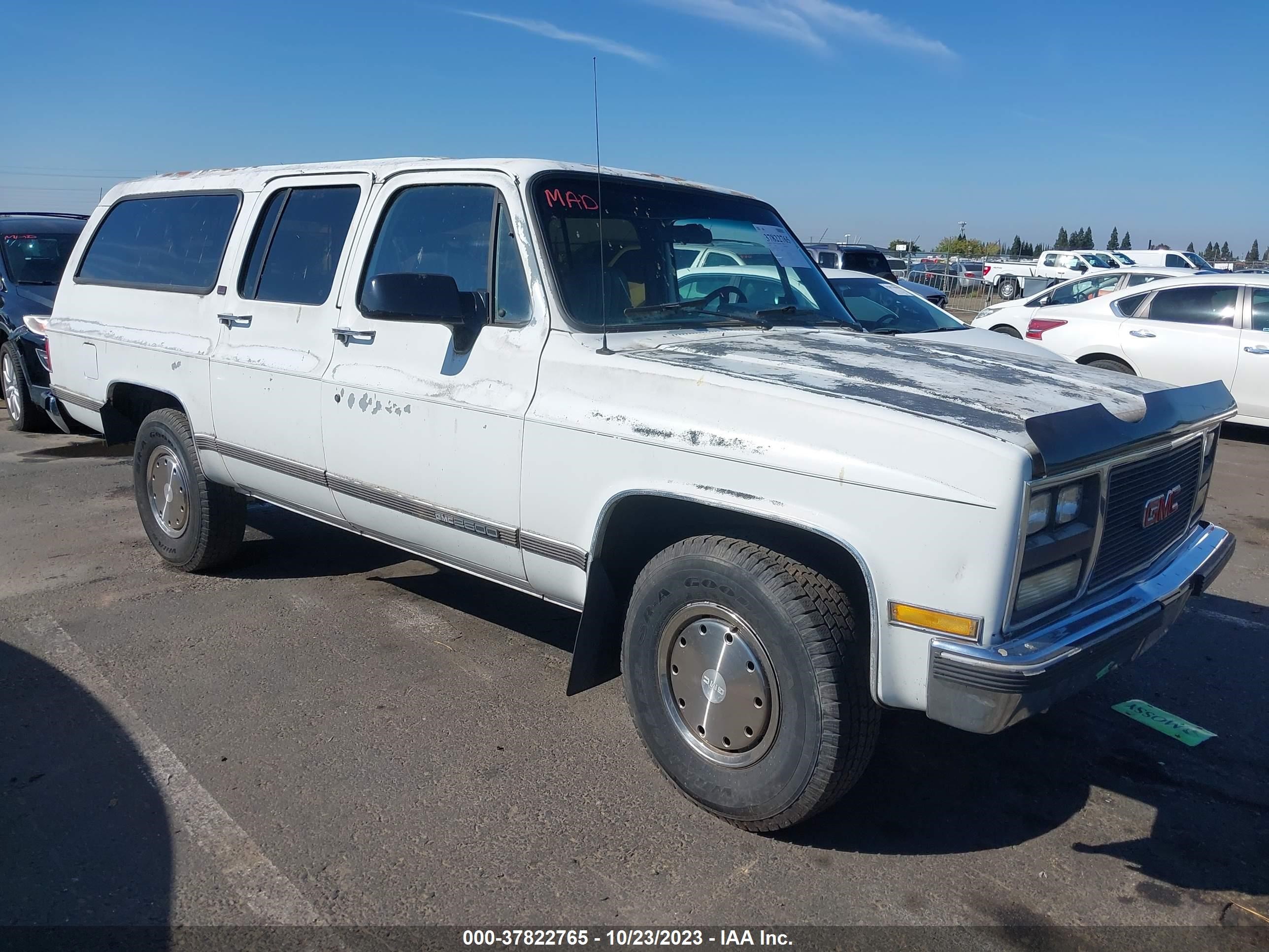 GMC SUBURBAN 1990 1gkgr26n3lf522906