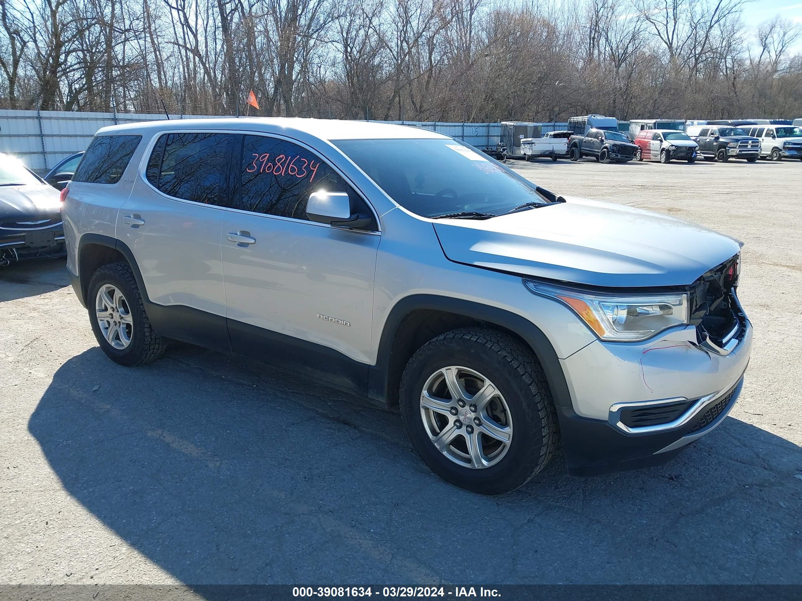 GMC ACADIA 2017 1gkknkla3hz278185