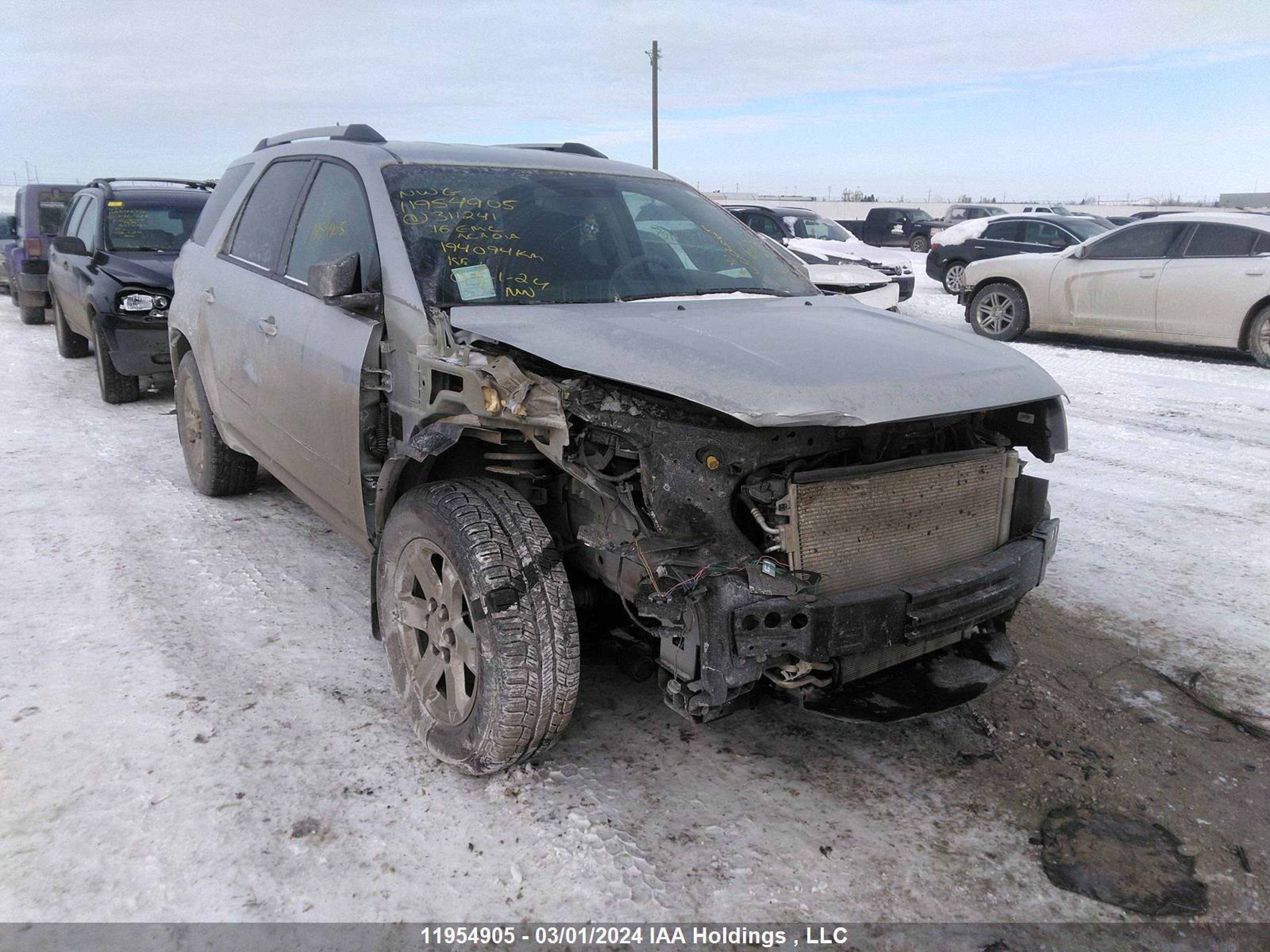 GMC ACADIA 2016 1gkkvpkd3gj311241