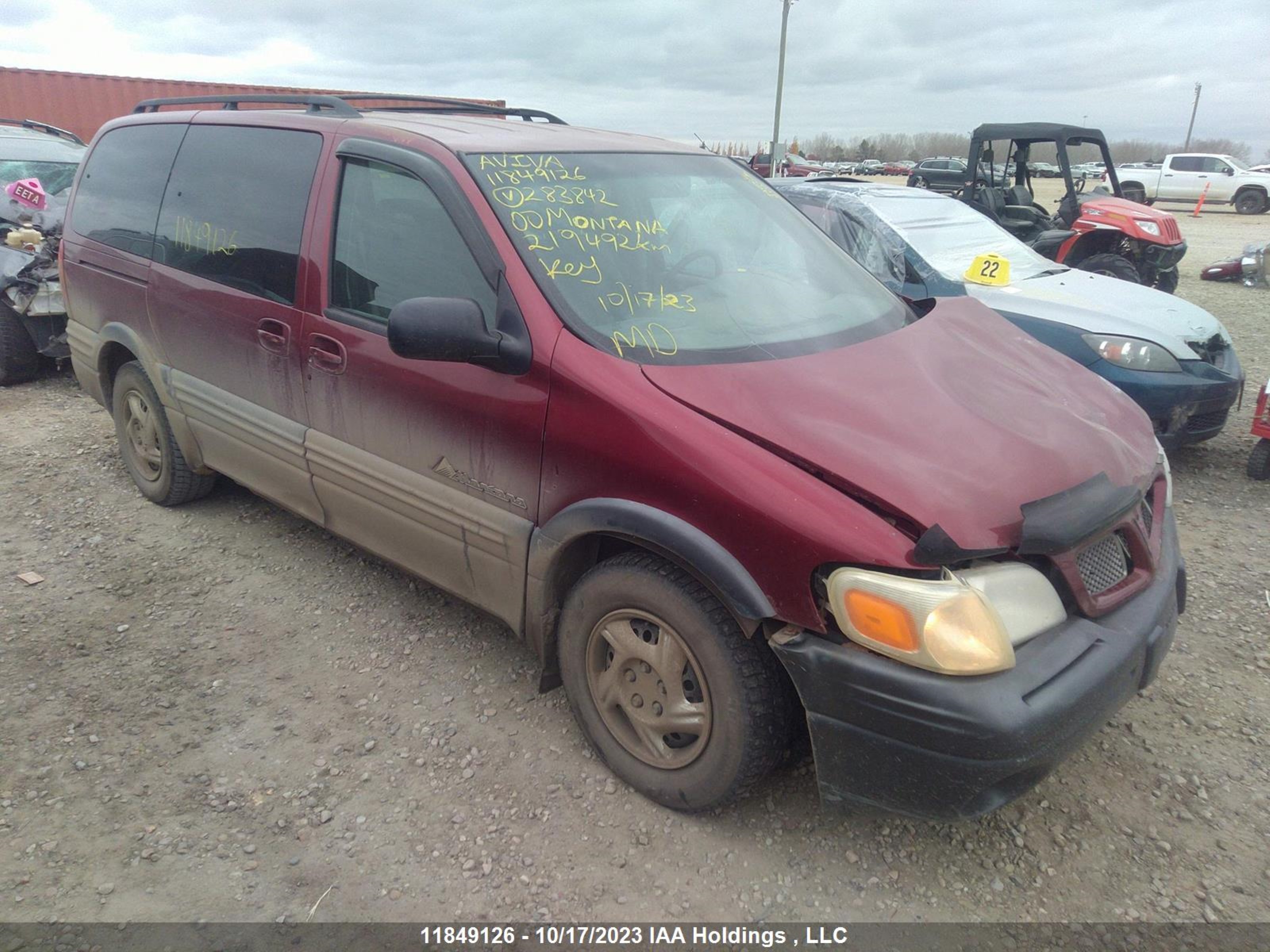 PONTIAC MONTANA 2000 1gmdx03e7yd283842