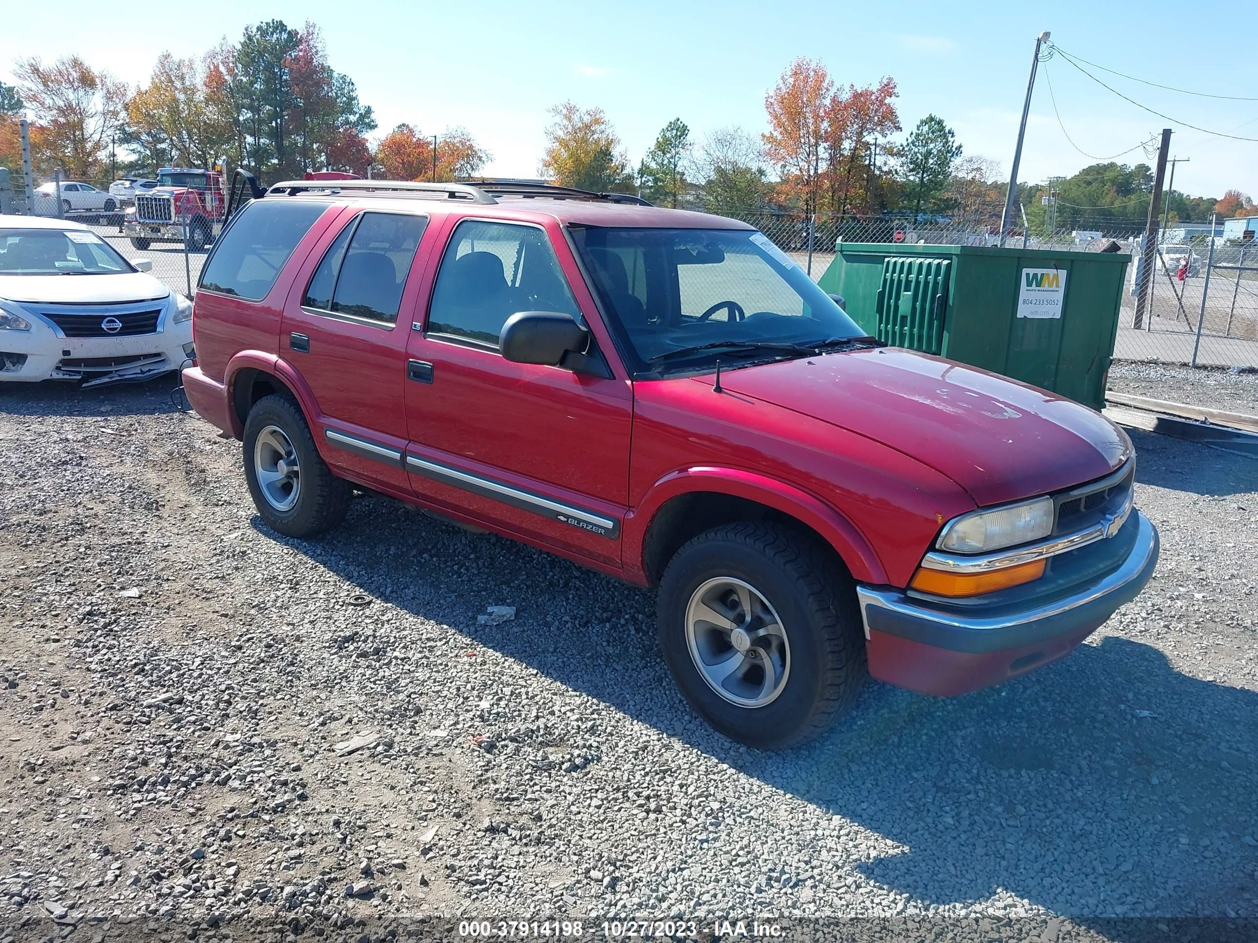 CHEVROLET BLAZER 2000 1gncs13w4y2270370