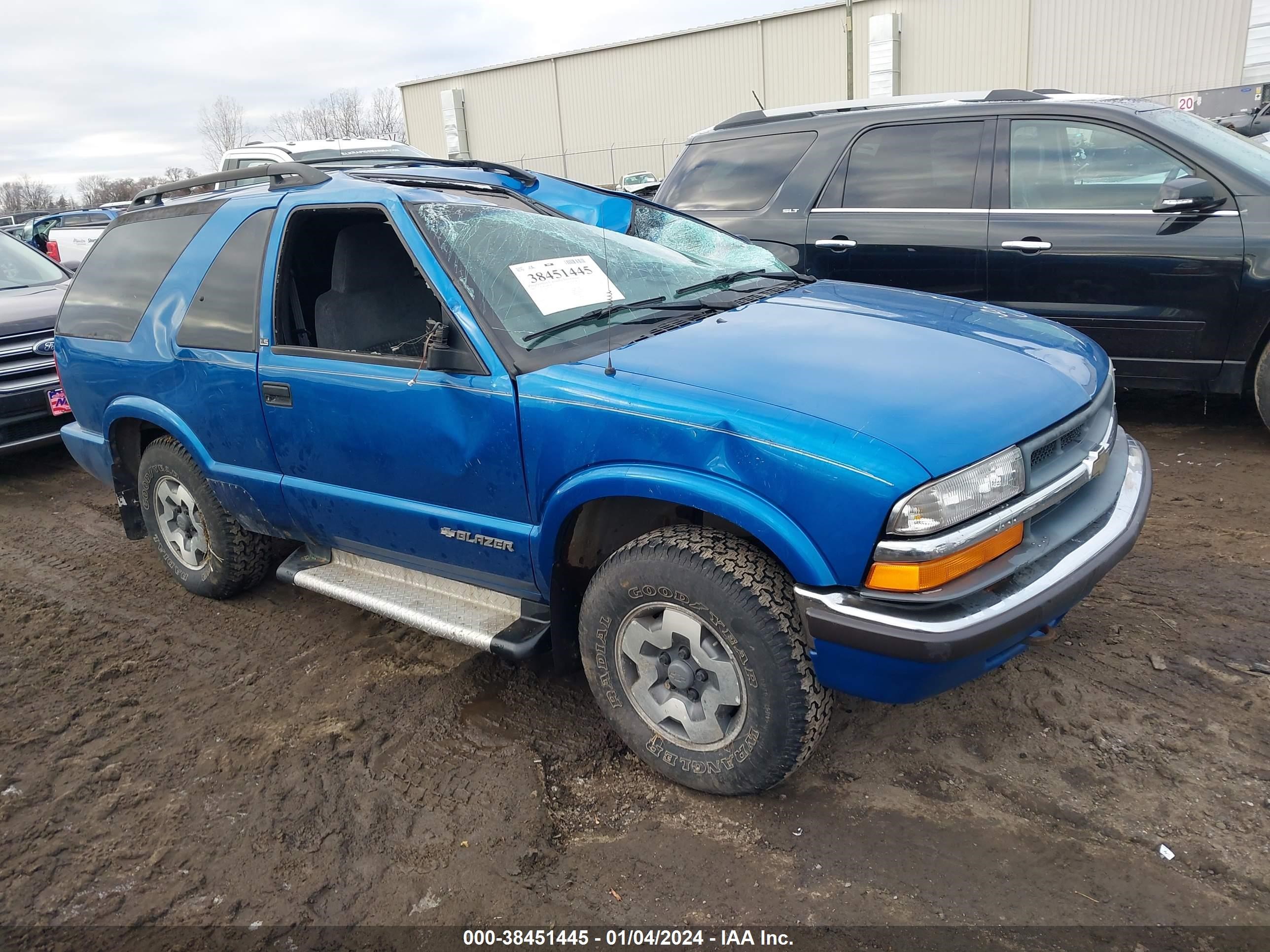 CHEVROLET BLAZER 2001 1gnct18w21k104523