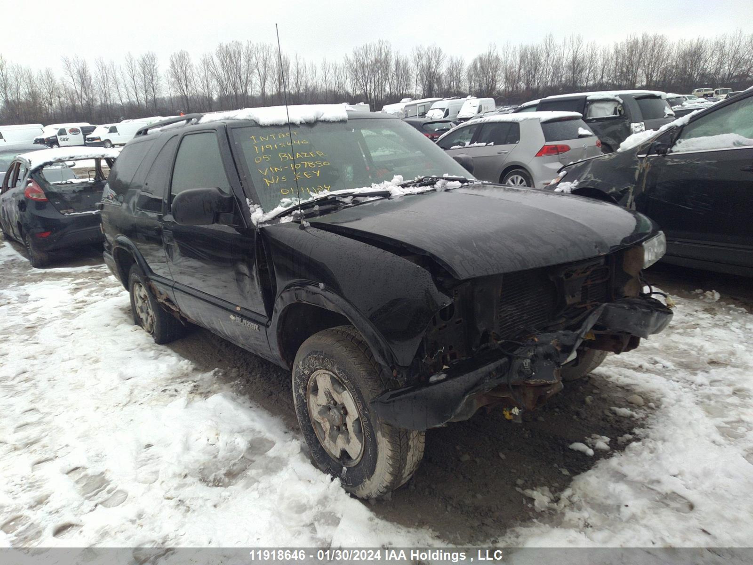 CHEVROLET BLAZER 2005 1gnct18x15k107850