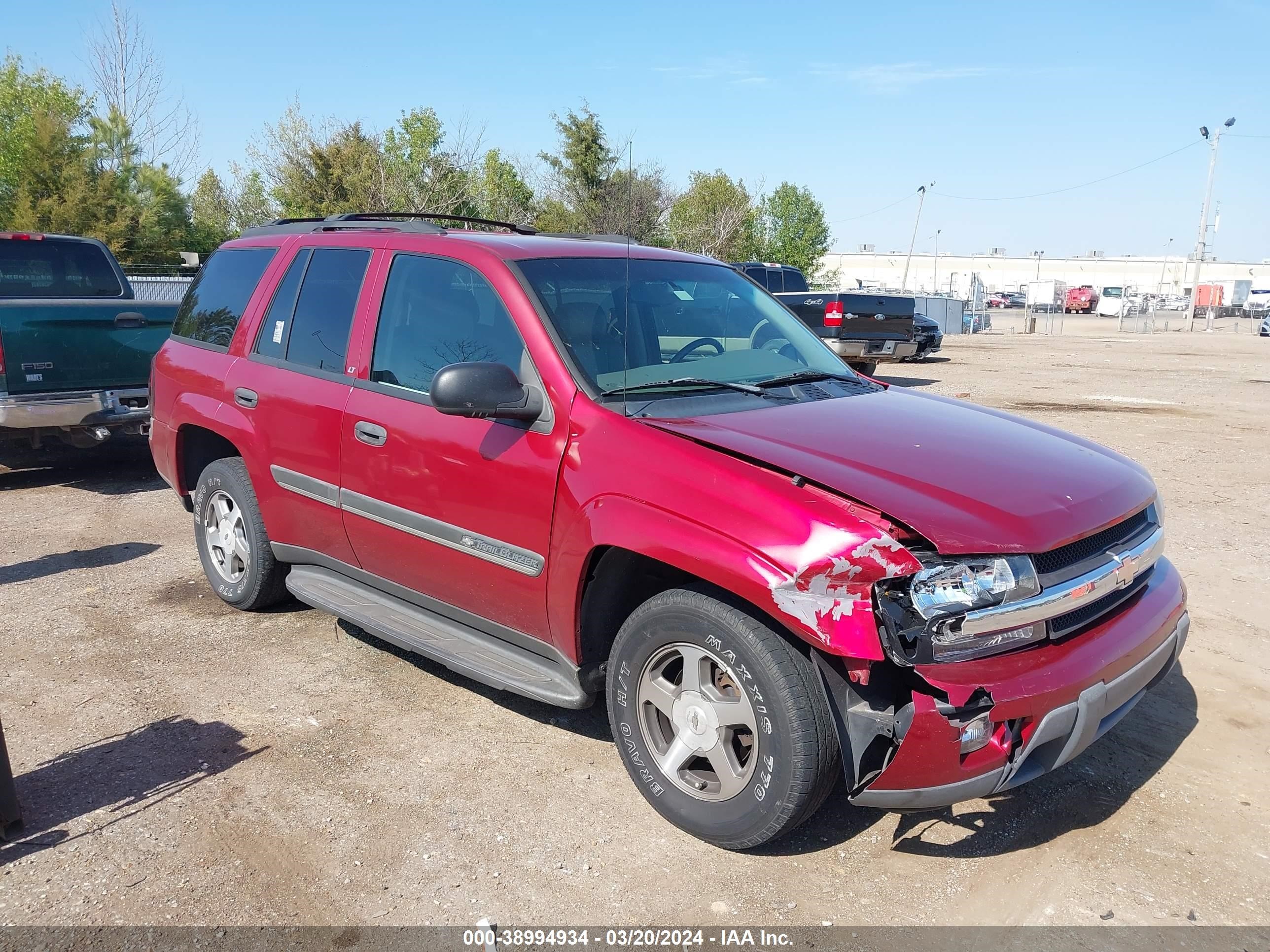 CHEVROLET TRAILBLAZER 2002 1gnds13s022214256