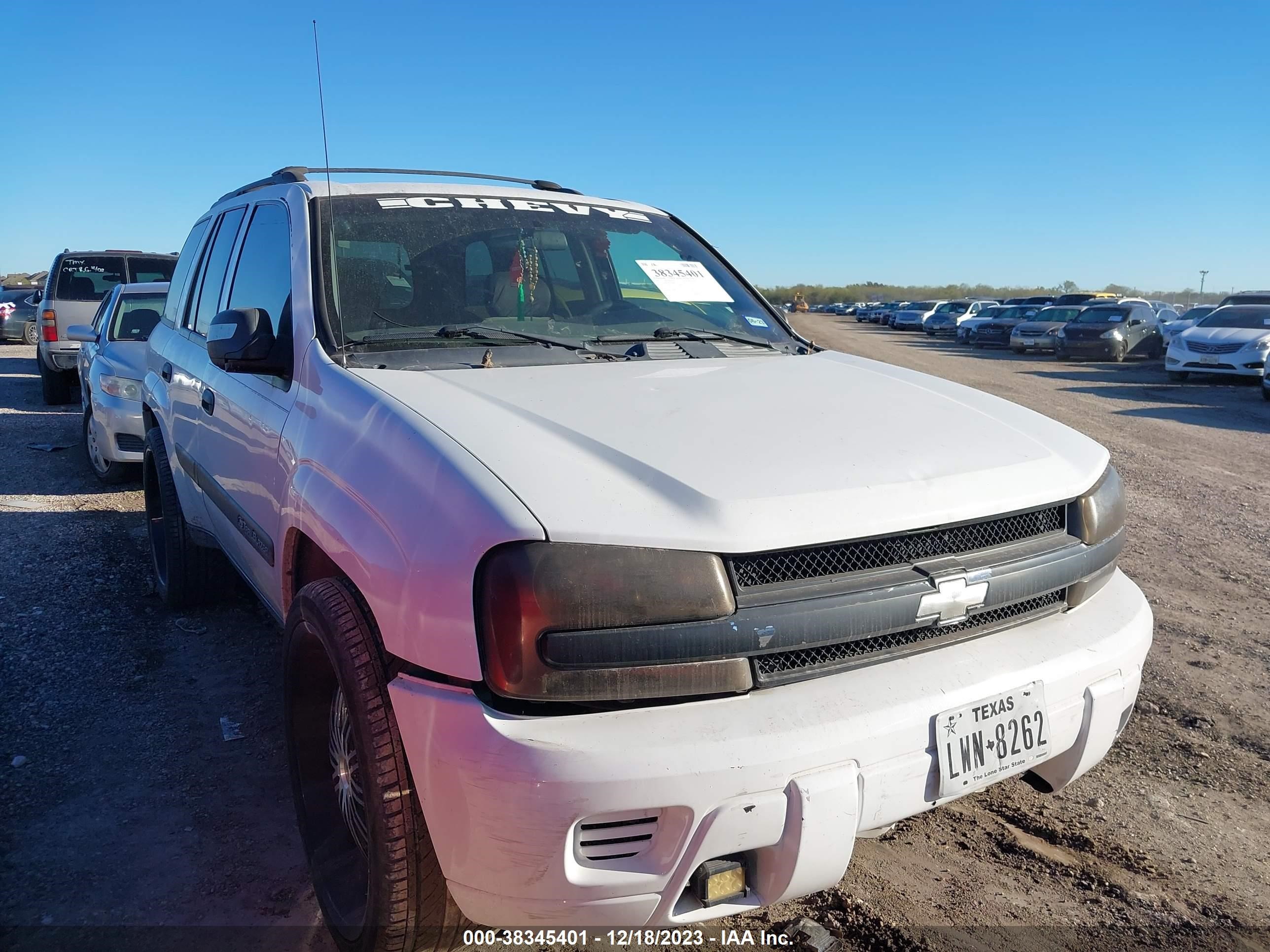 CHEVROLET TRAILBLAZER 2003 1gnds13s032410649