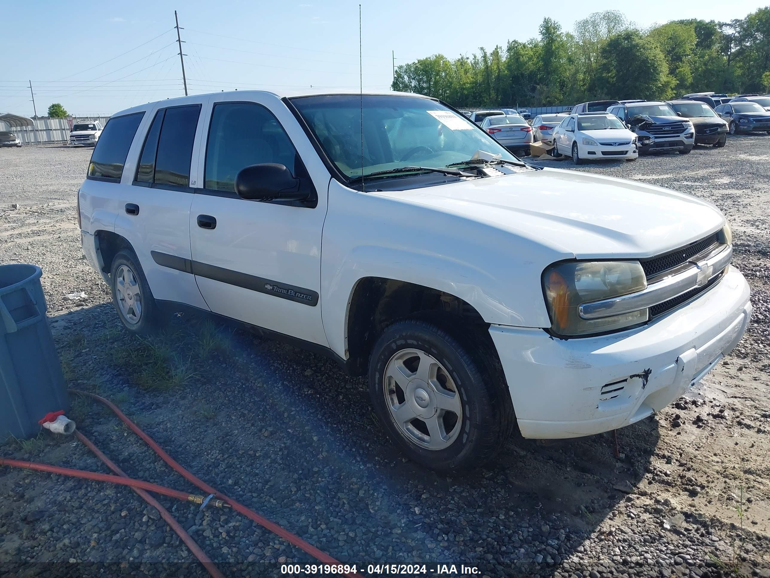 CHEVROLET TRAILBLAZER 2003 1gnds13s332187443