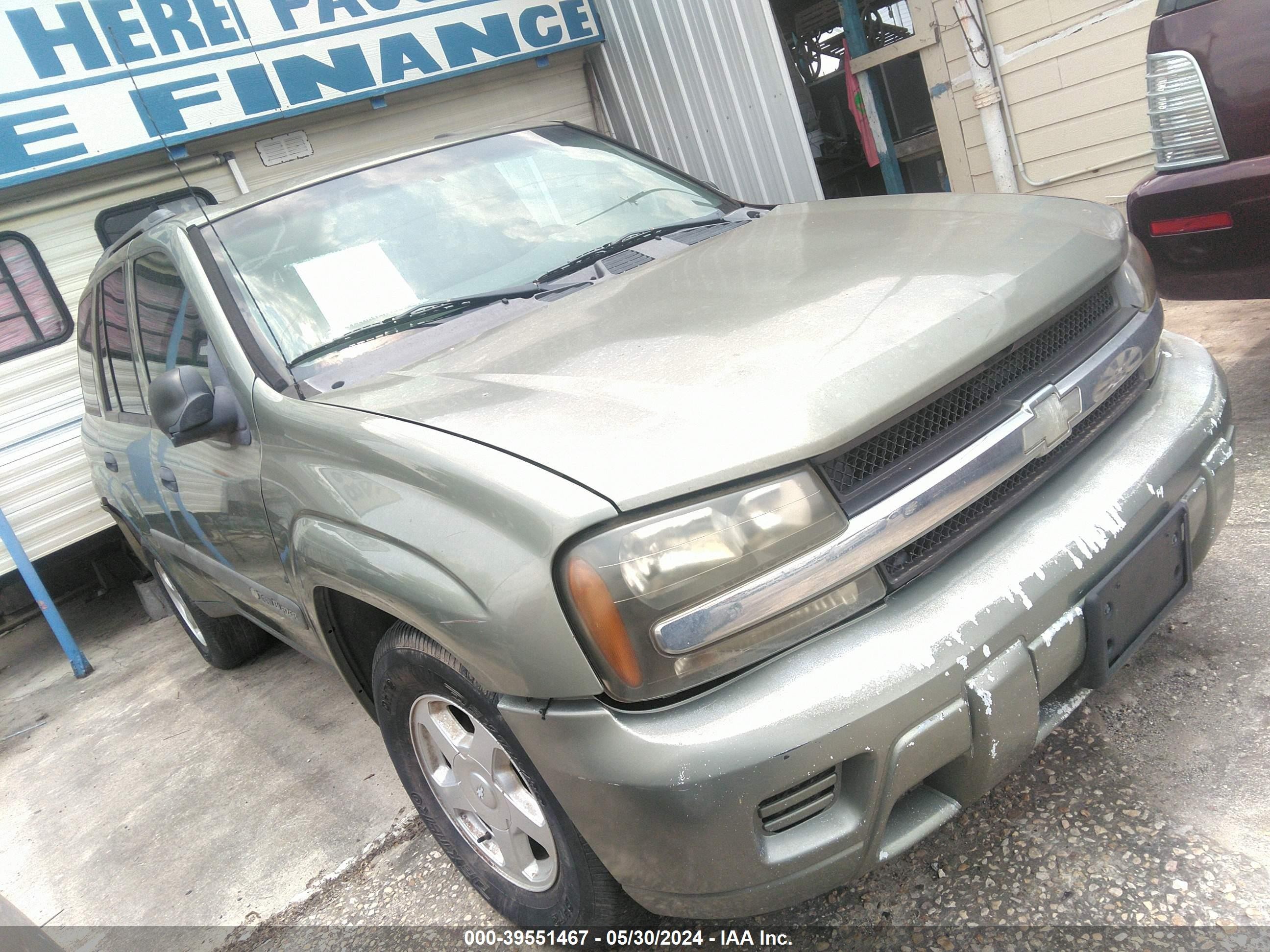 CHEVROLET TRAILBLAZER 2003 1gnds13s432154189