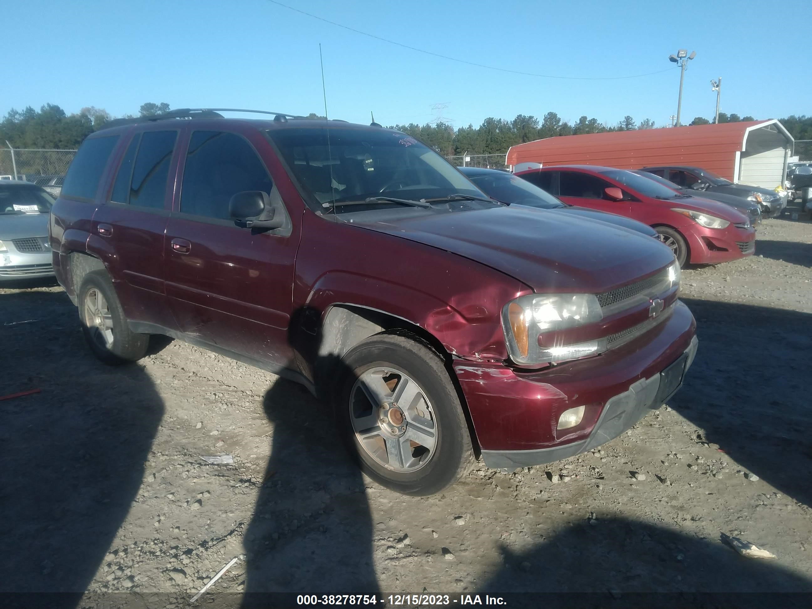 CHEVROLET TRAILBLAZER 2005 1gnds13s952240293