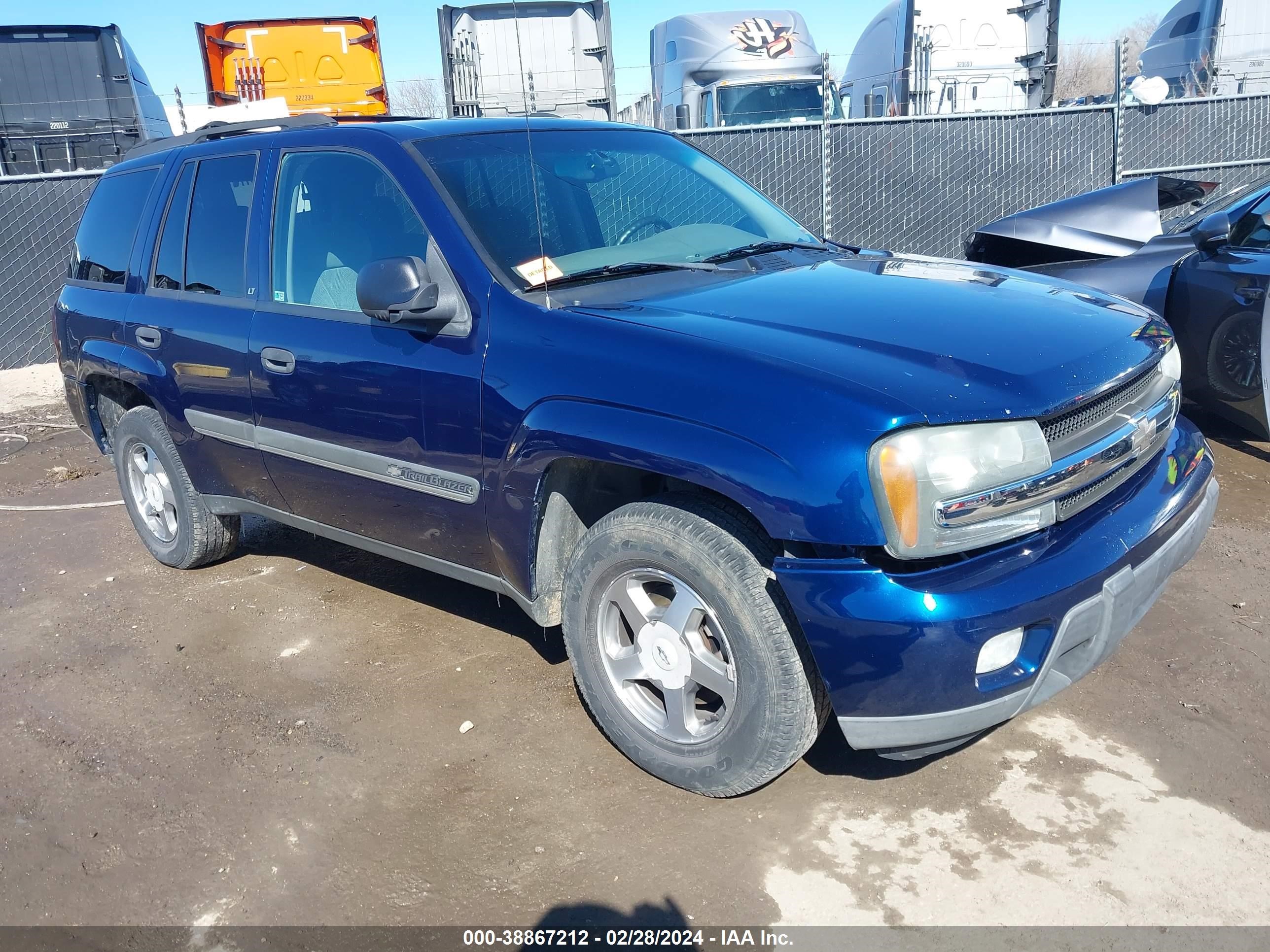 CHEVROLET TRAILBLAZER 2002 1gnds13sx22103682