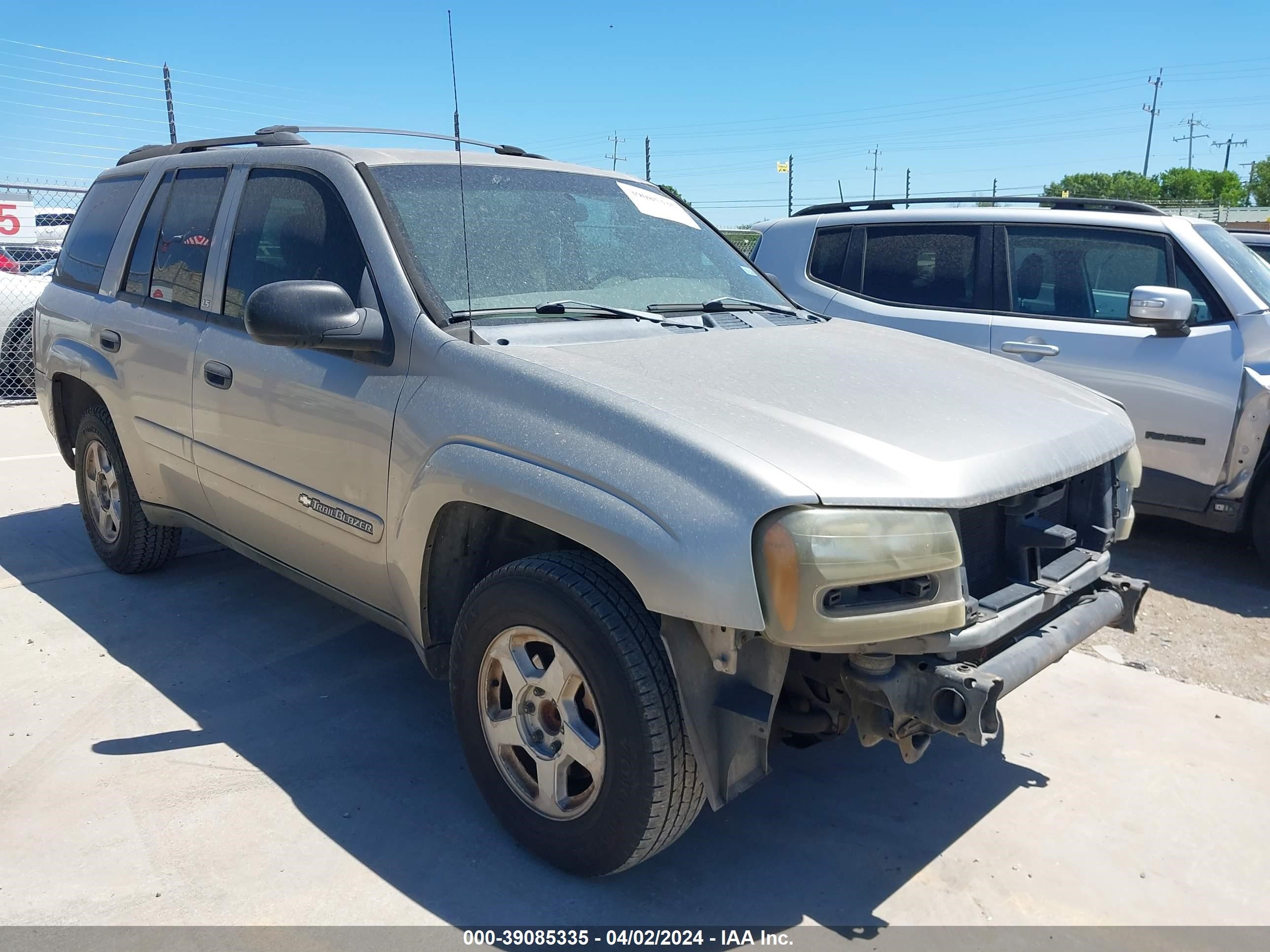 CHEVROLET TRAILBLAZER 2002 1gnds13sx22431636