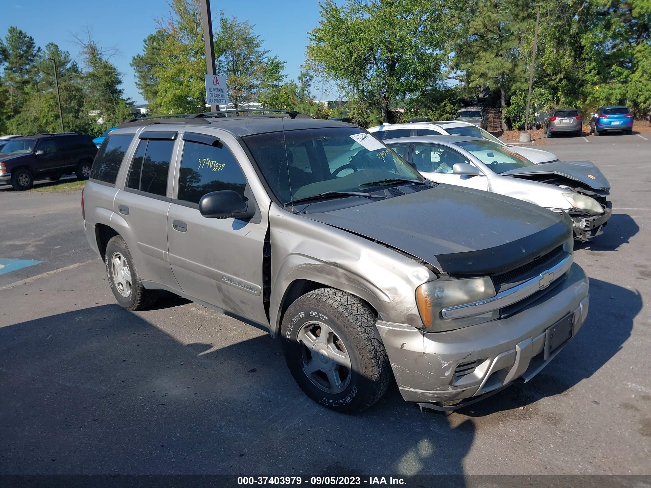 CHEVROLET TRAILBLAZER 2002 1gndt13s322293242