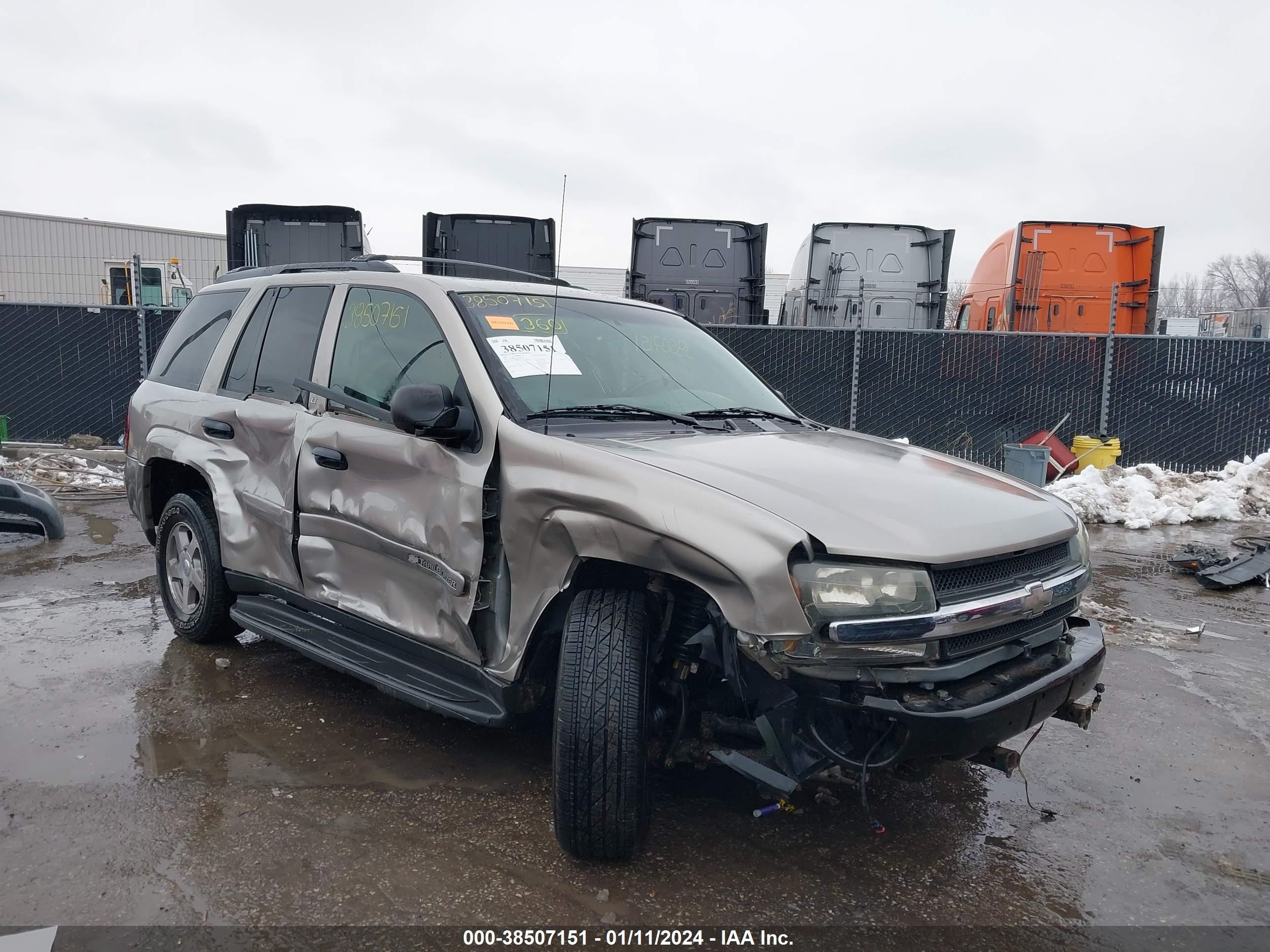 CHEVROLET TRAILBLAZER 2003 1gndt13s432242124