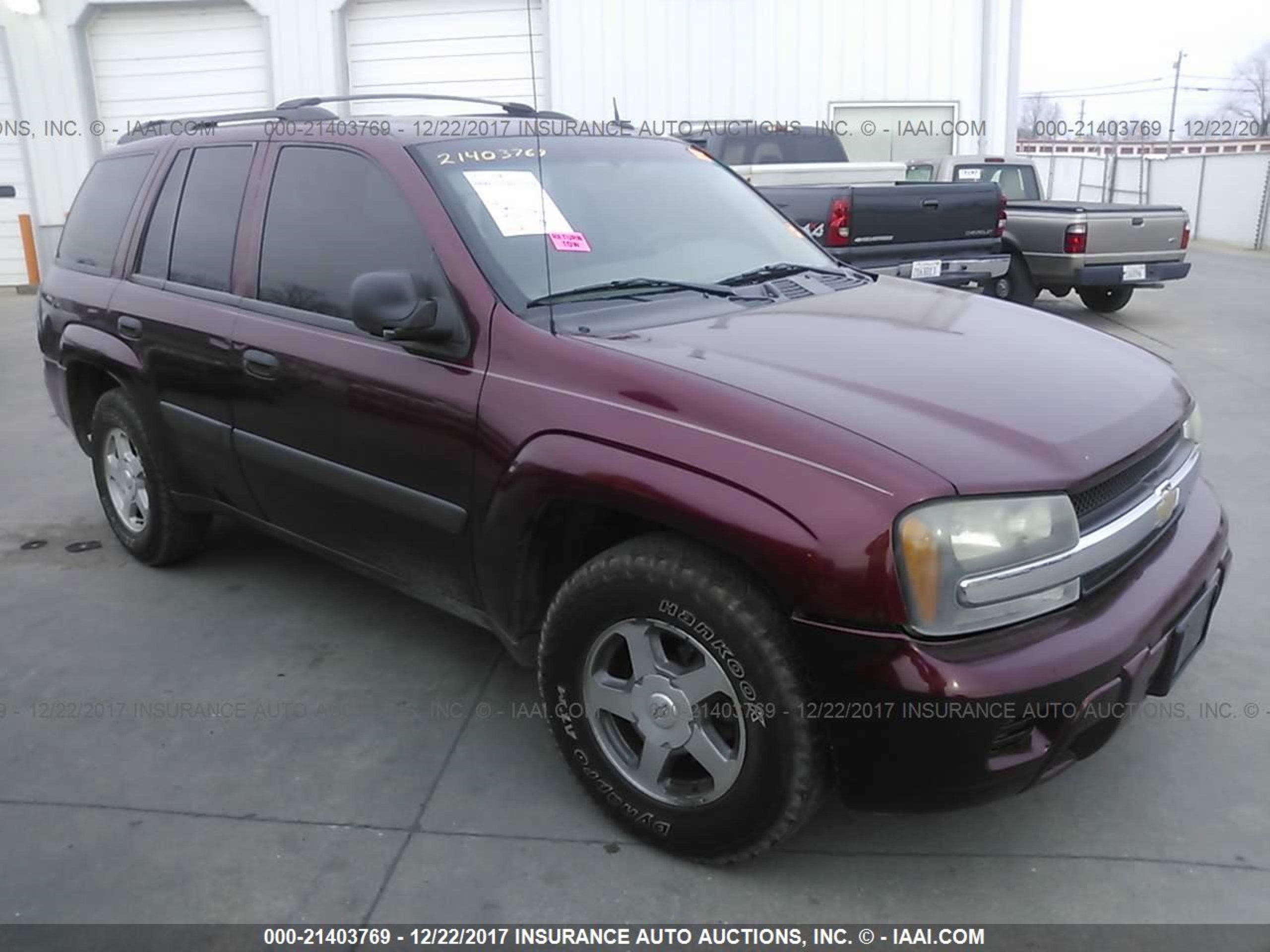 CHEVROLET TRAILBLAZER 2005 1gndt13s452110869