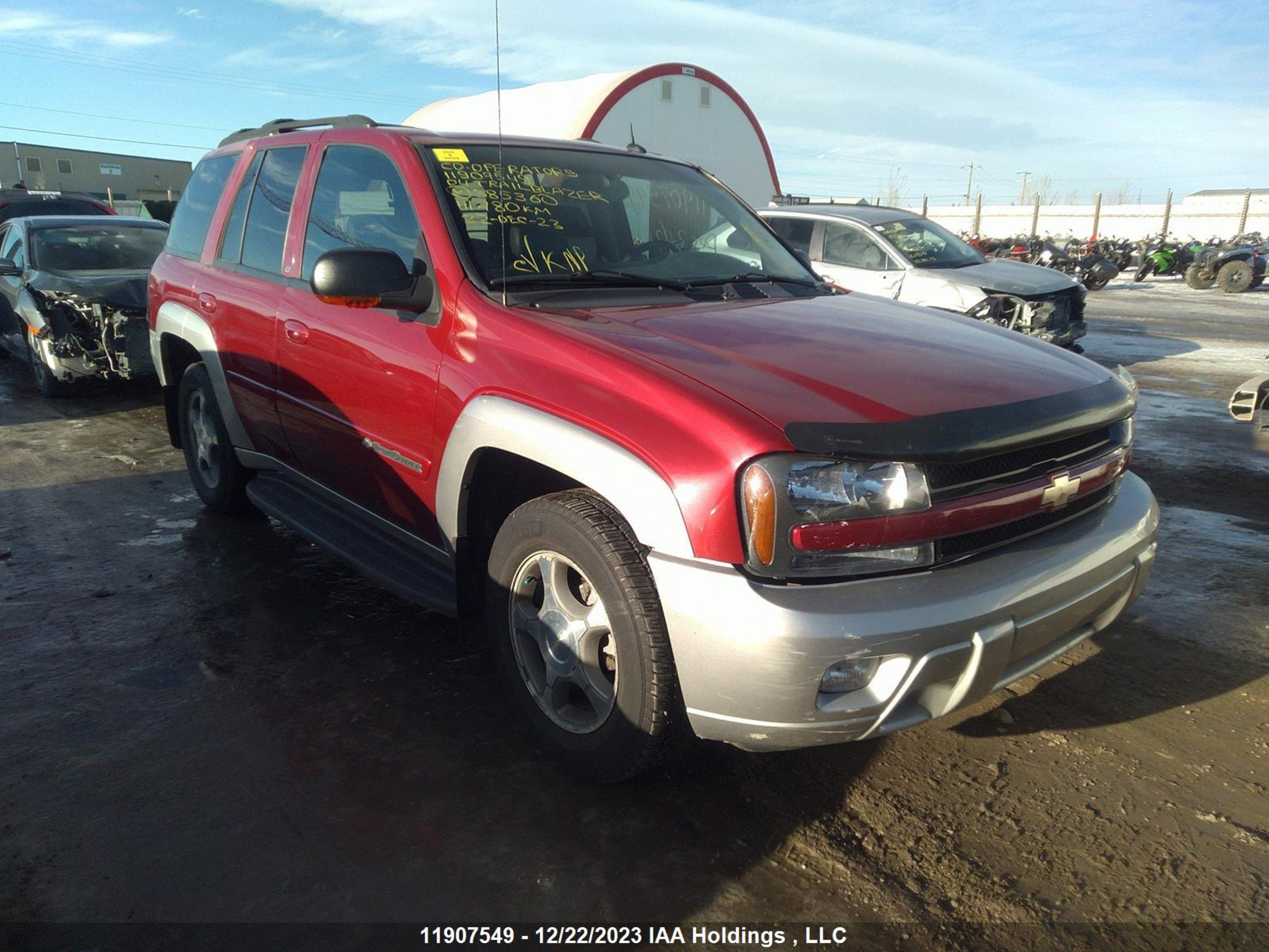 CHEVROLET TRAILBLAZER 2004 1gndt13s542385360